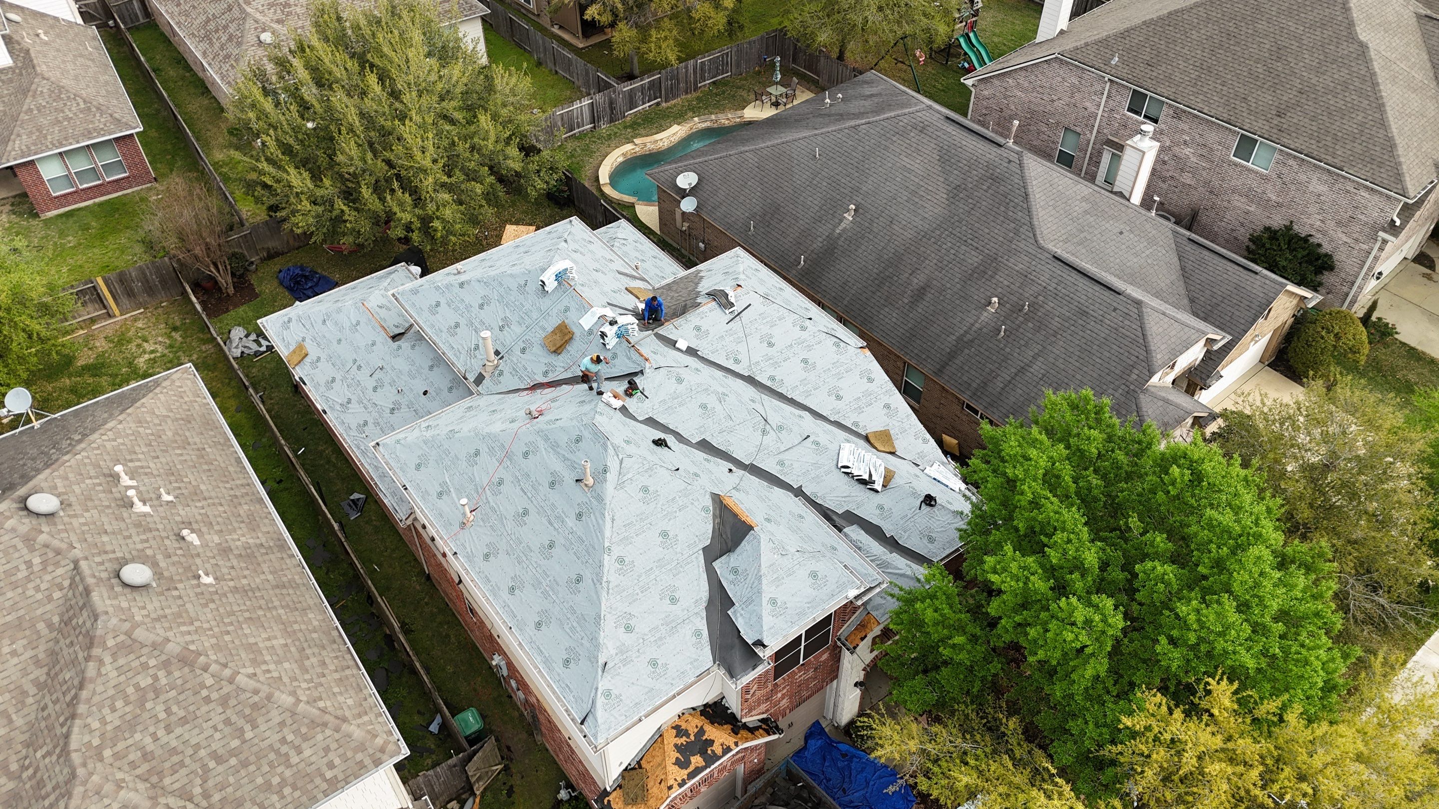 Residential Roofing Installation using IKO Dynasty in Katy by Core Four Roofing
