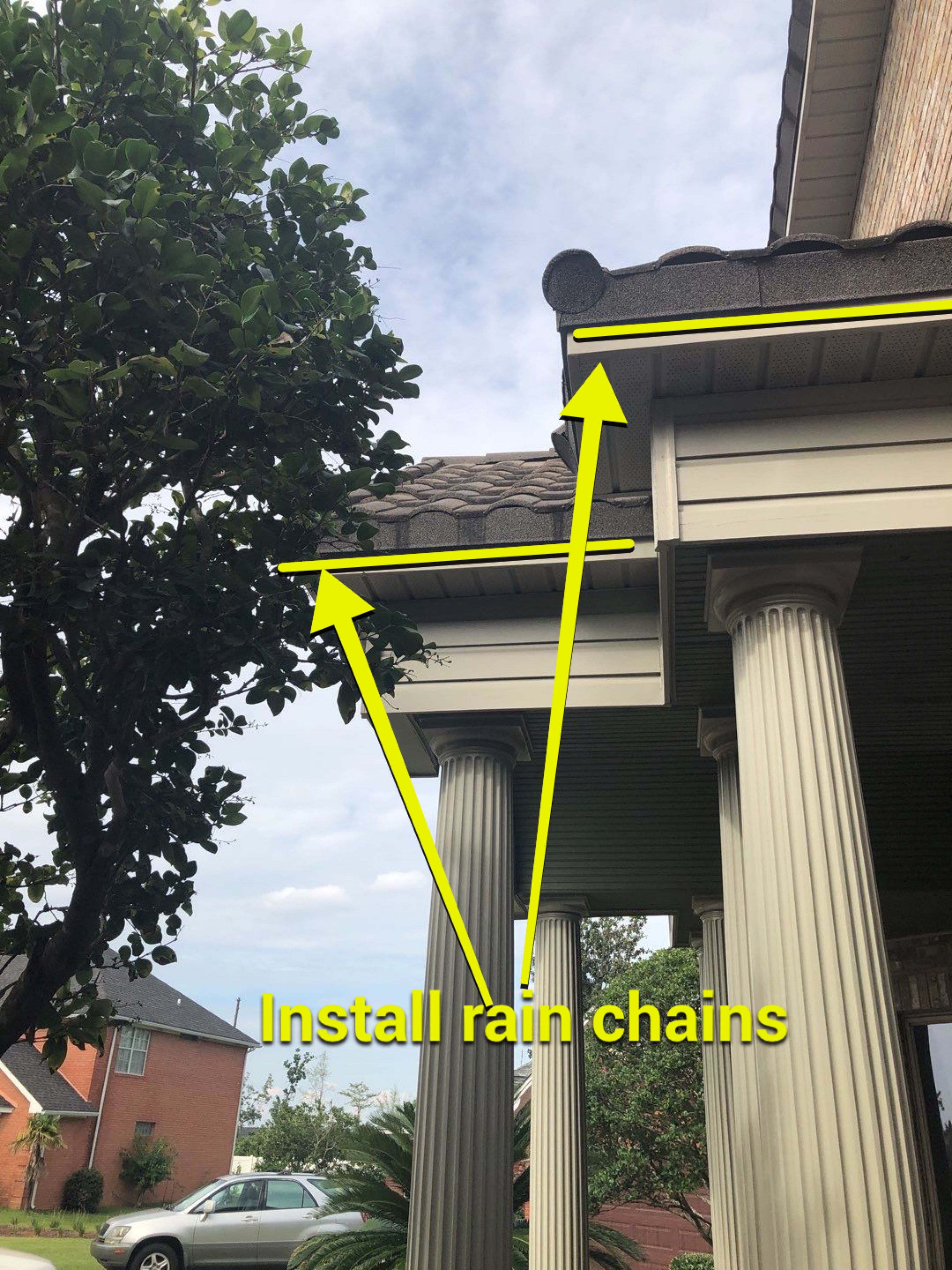 Seamless Gutter Installation with Wicker Color K-Style Gutters and LeafBlaster Pro Mesh Gutter Guards by Gutter Professors