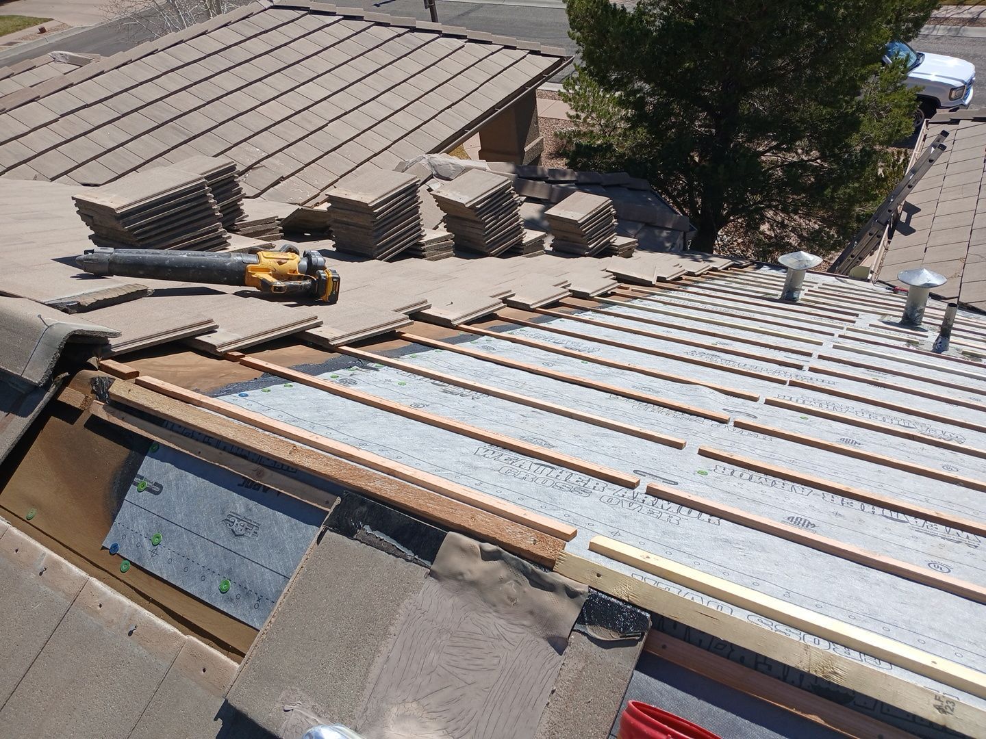 Concrete Tile Roof Repair and Underlayment Restoration in Albuquerque by Doyle Roof Masters Inc