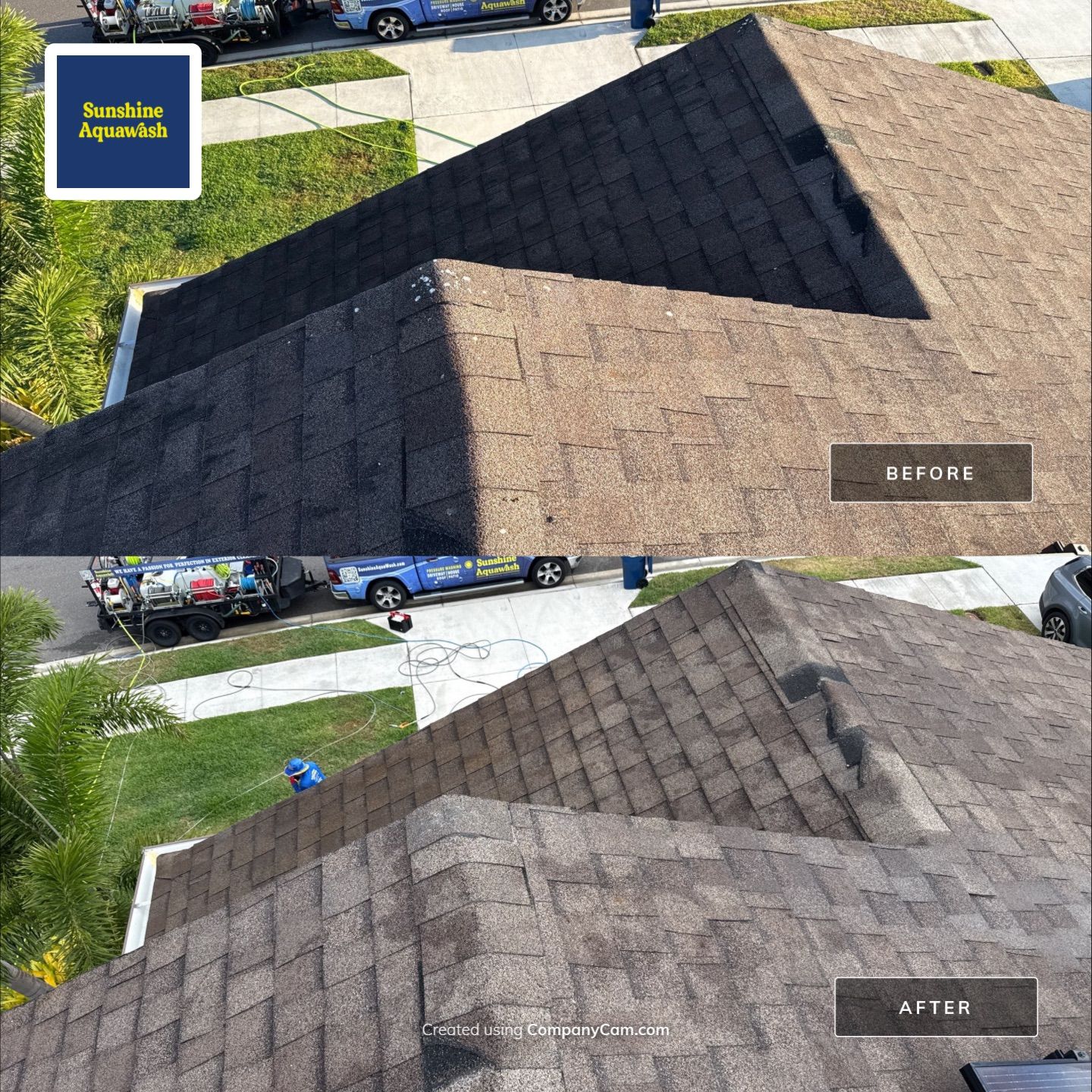 Roof Soft Wash, Pool Deck & Screen Enclosure Cleaning – Trevesta Community, Palmetto, FL by Sunshine AquaWash