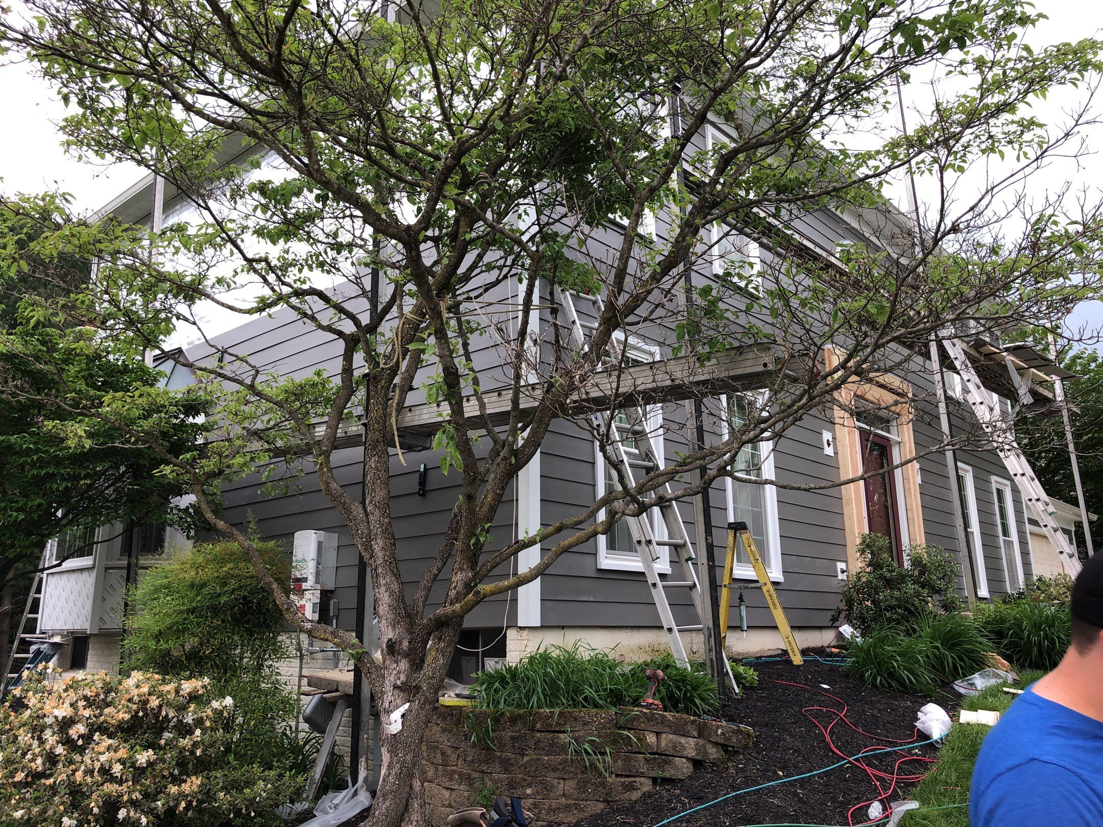 Siding Replacement using James Hardie siding by American Home Contractors