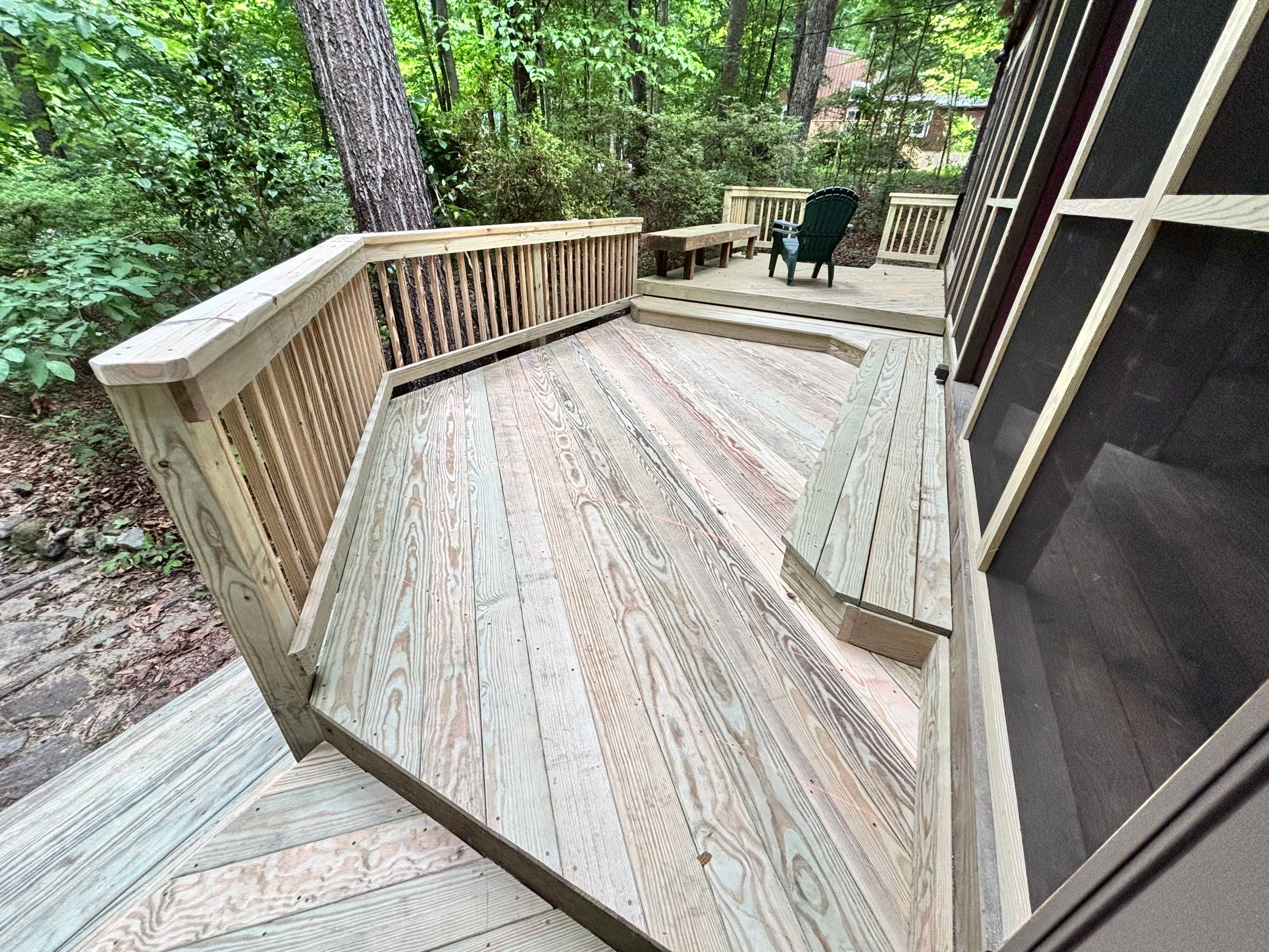 Deck Resurfacing, Siding Full Replacement, and Screened Porch Renovation in Chapel Hill by The Remodeling Company