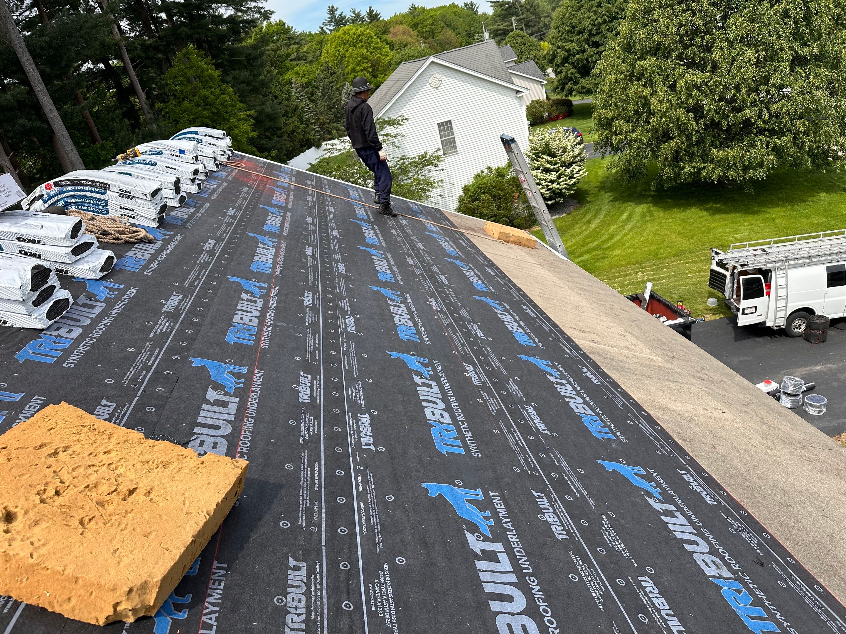 Architectural Asphalt Shingle Roof Installation for Manchester Colonial by Tall pine roofing