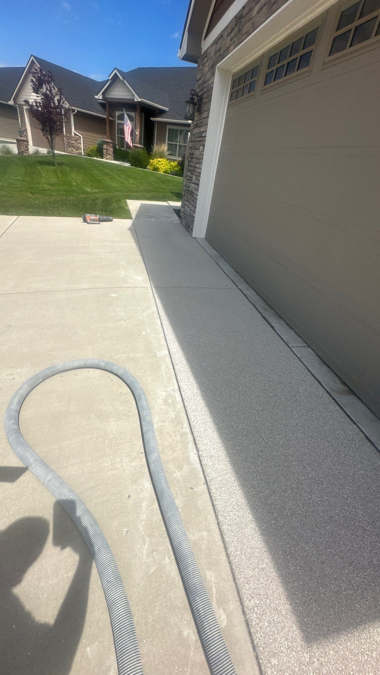 Walkway Transformation using Pebble Beach by Croc Coatings, LLC