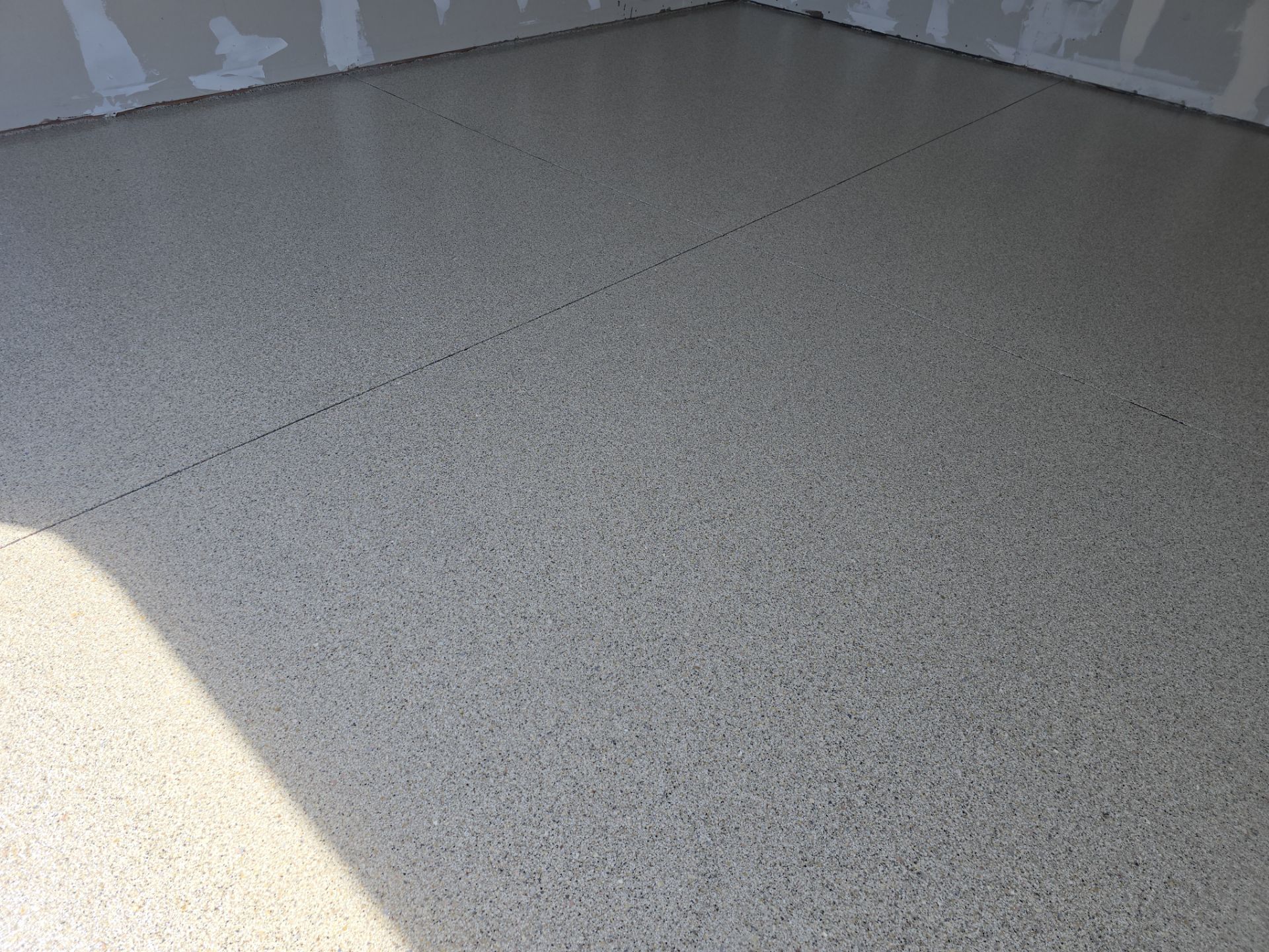 Shop Transformation using Stone/Marble Hybrid by Croc Coatings, LLC
