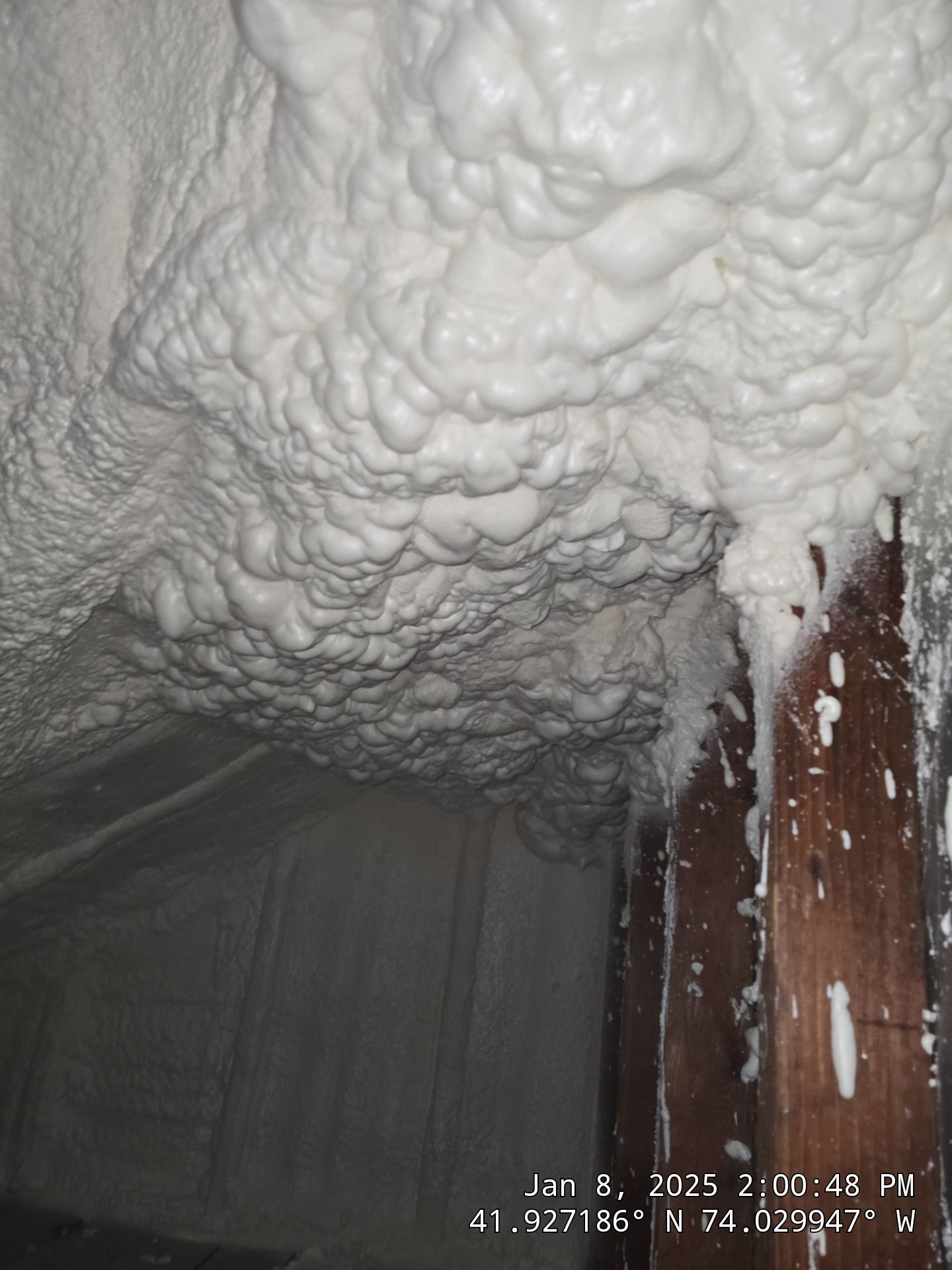 Attic Insulation using Closed Cell Spray Foam by NYS Foam & Energy