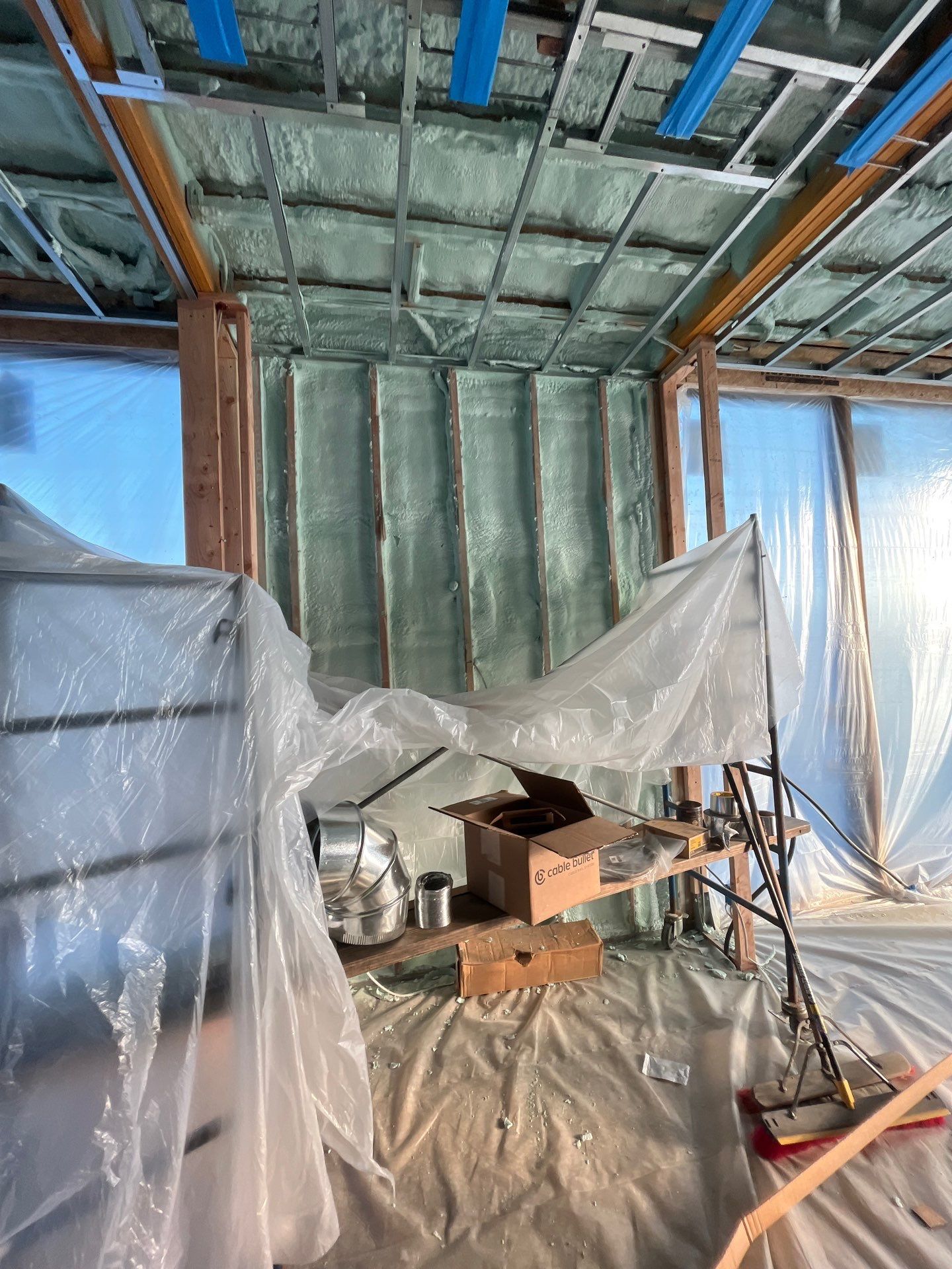 New Construction using Closed Cell Spray Foam by NYS Foam & Energy