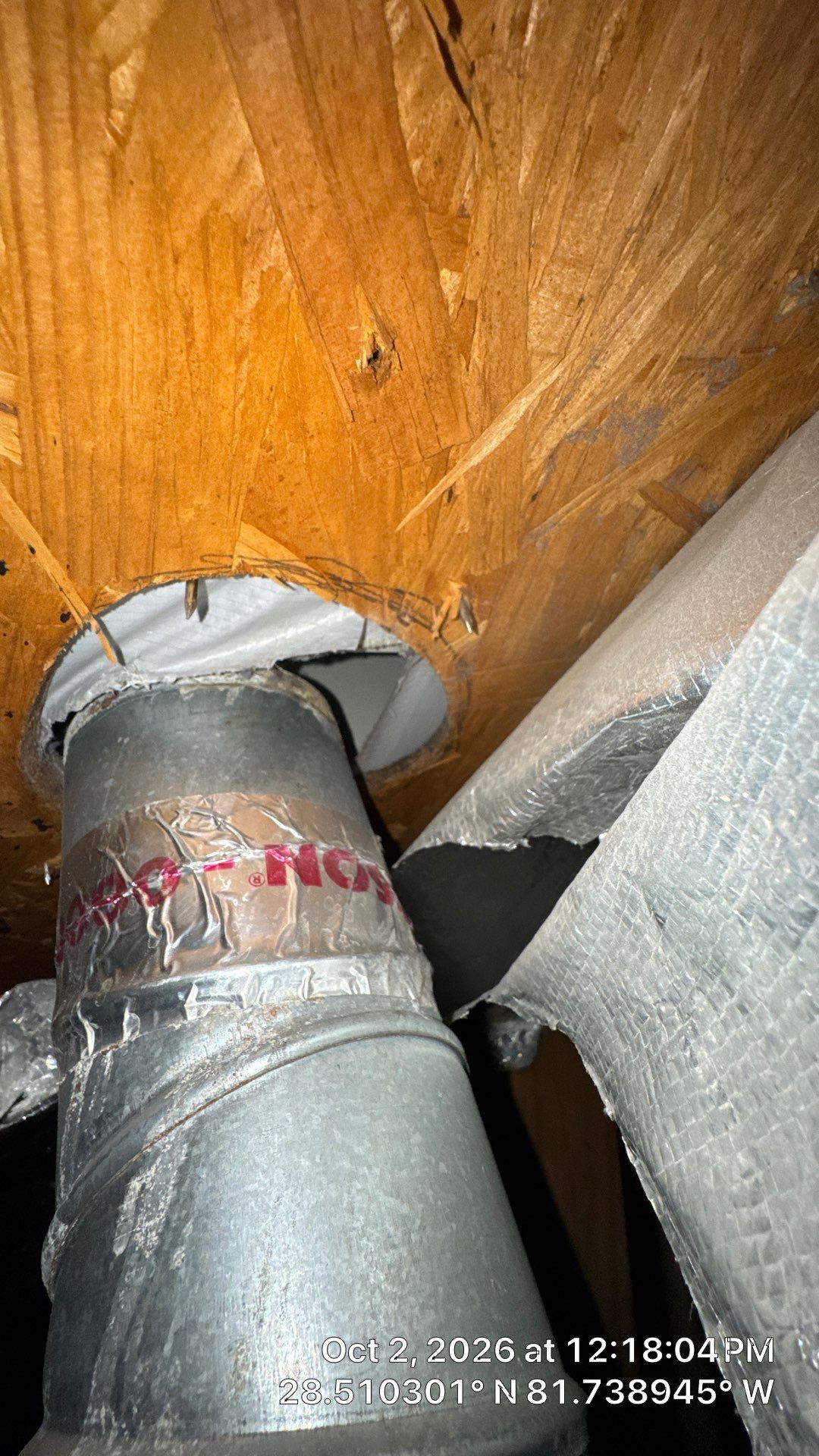 Attic Duct & Dryer Exhaust Inspection in Clermont by Hygienic Air, Inc
