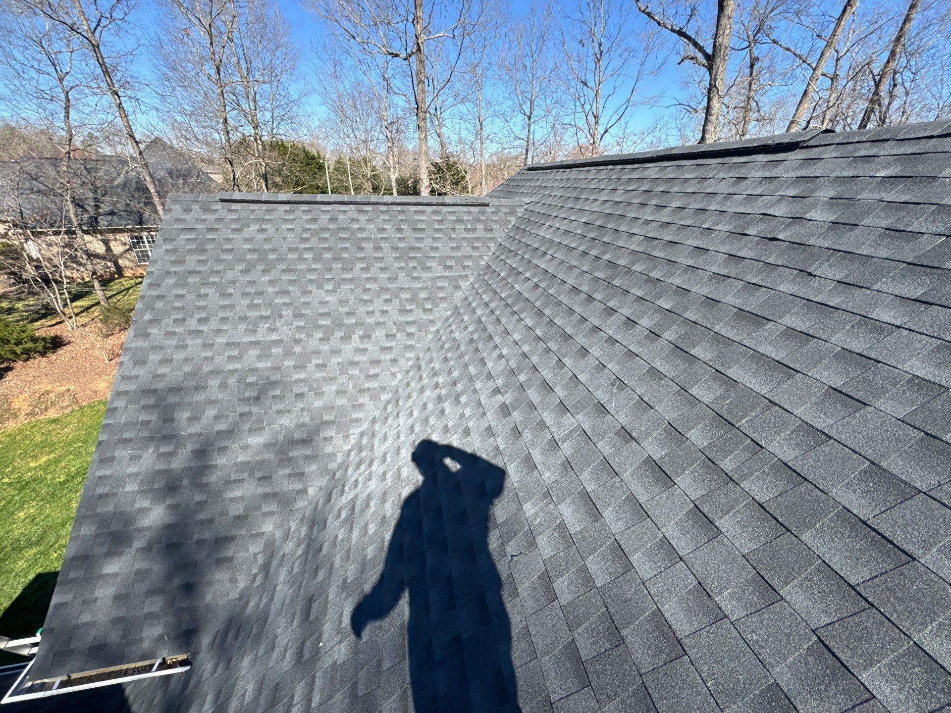 GAF HDZ Architectural Shingle in the color of Charcoal.  by H&S Roofing and Gutter