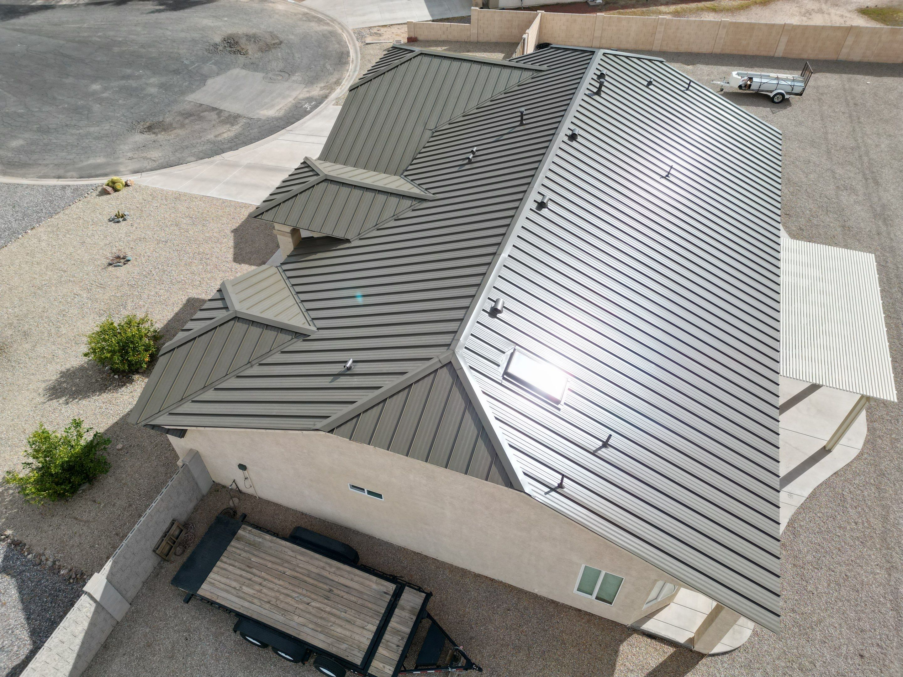 Khaki Gray Standing Seam by Reimagine Roofing