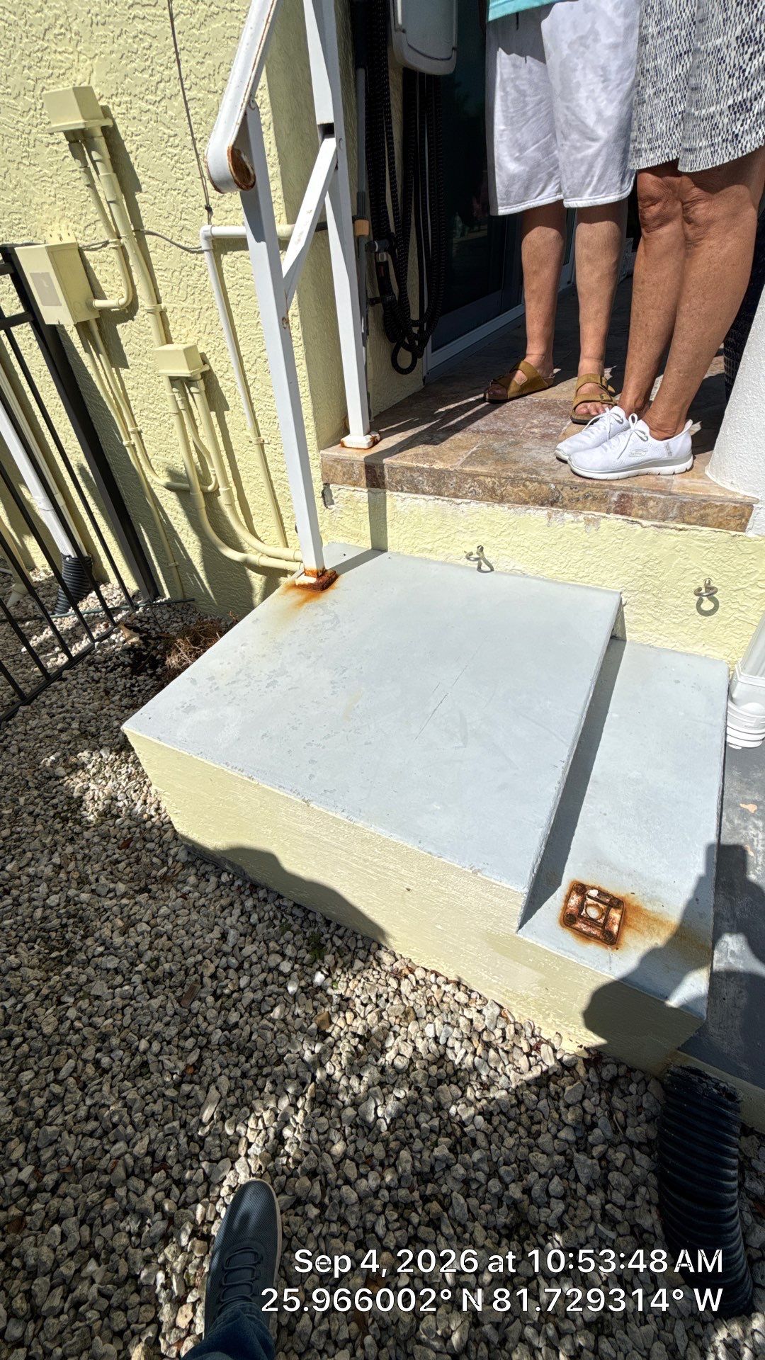 White Aluminum Railing Installation in Marco Island by True Fence LLC
