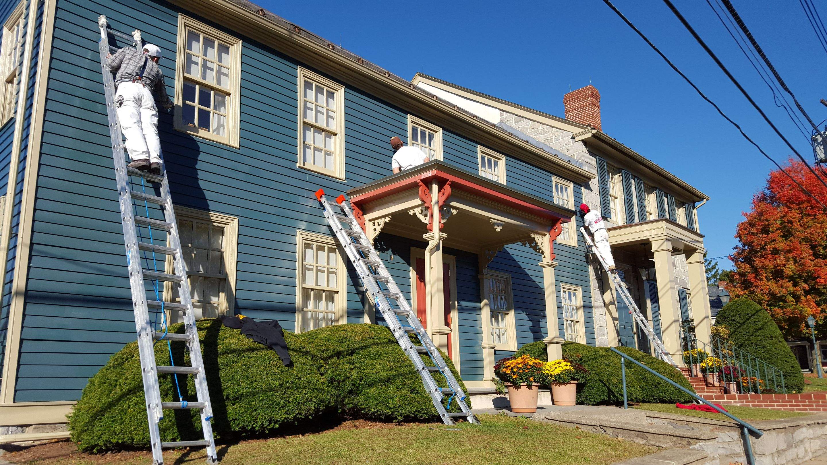 Exterior Painting Using Sherwin Williams Paints by Ryan Amato Painting LLC and Lehigh Valley Epoxy