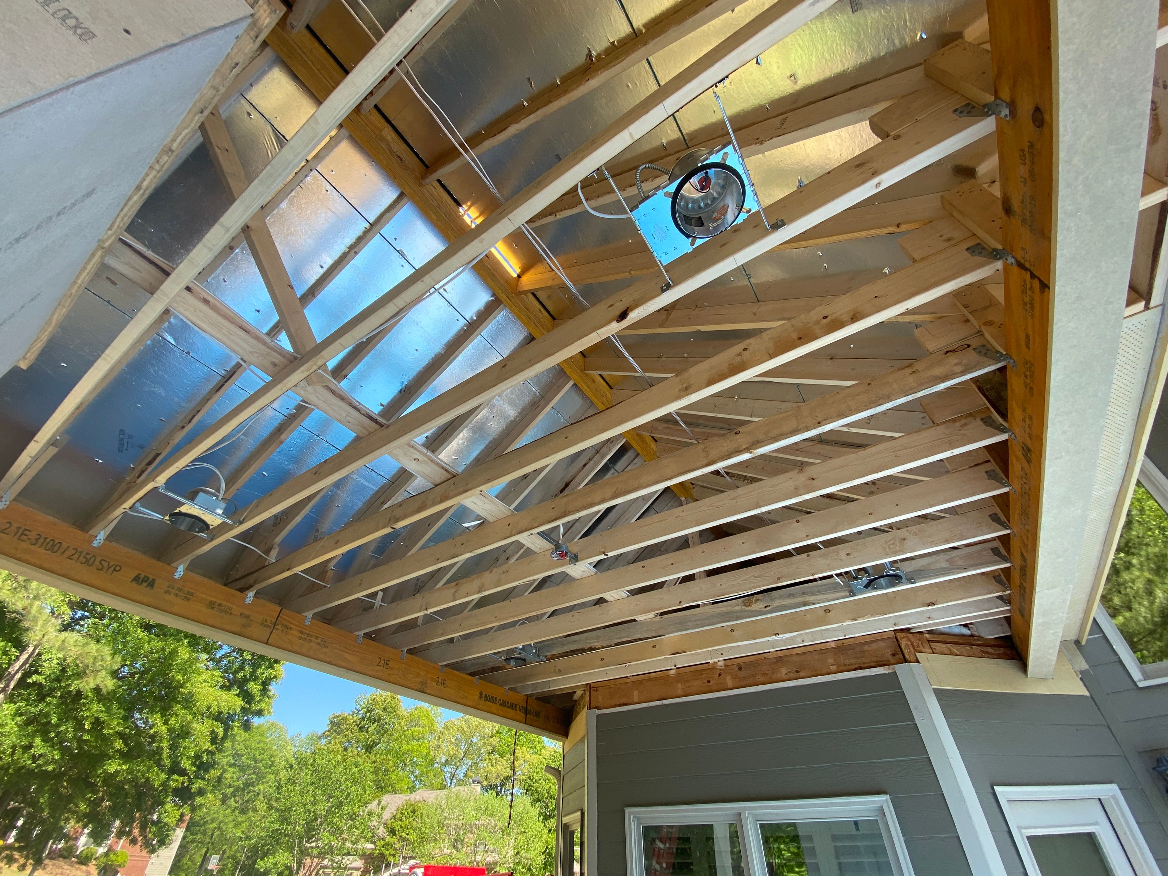 Covered Porch and Composite Deck Addition in Woodstock by Swift Home Renovations