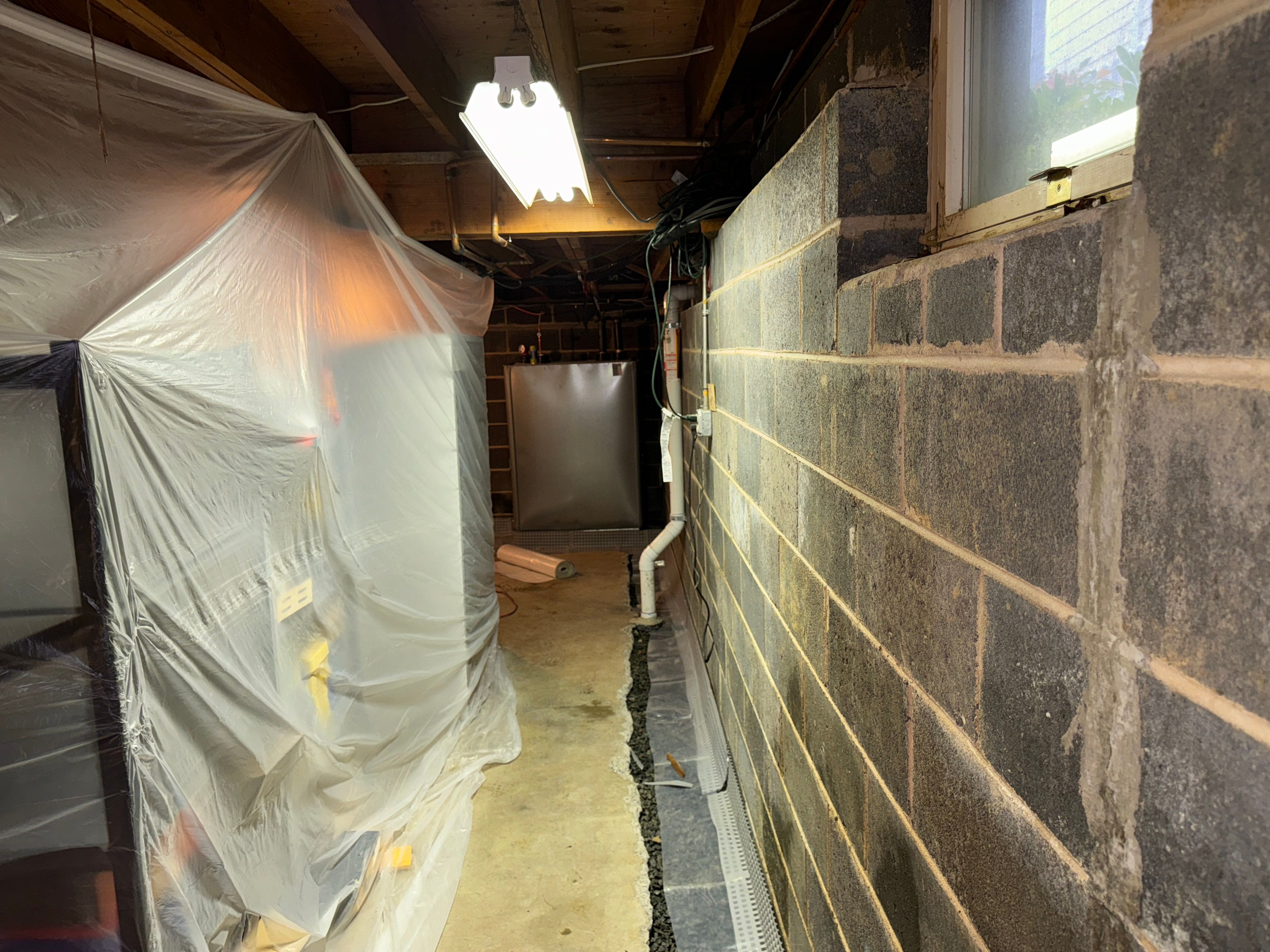 Interior French Drain in Bernardsville NJ by Pure Service Pro, LLC 