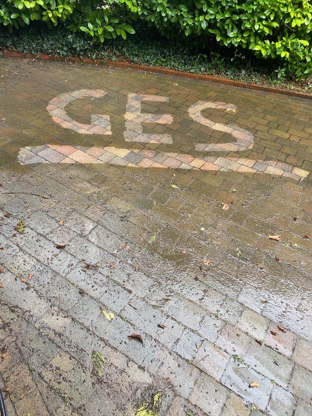 Driveway And Patio Clean using honda 21 ltr/min by Ges Exterior Cleaning ltd