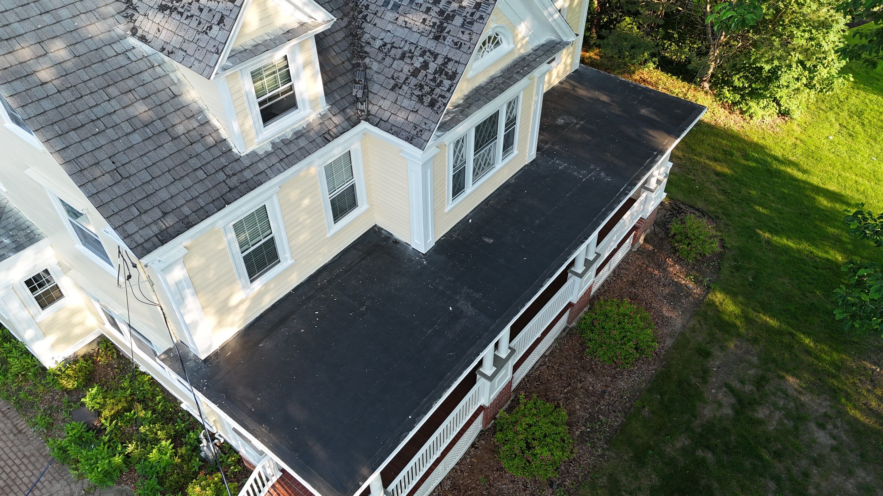 Full Roof Replacement & EPDM Restoration – North Andover, MA by Mighty Dog Roofing of Greater Middlesex County