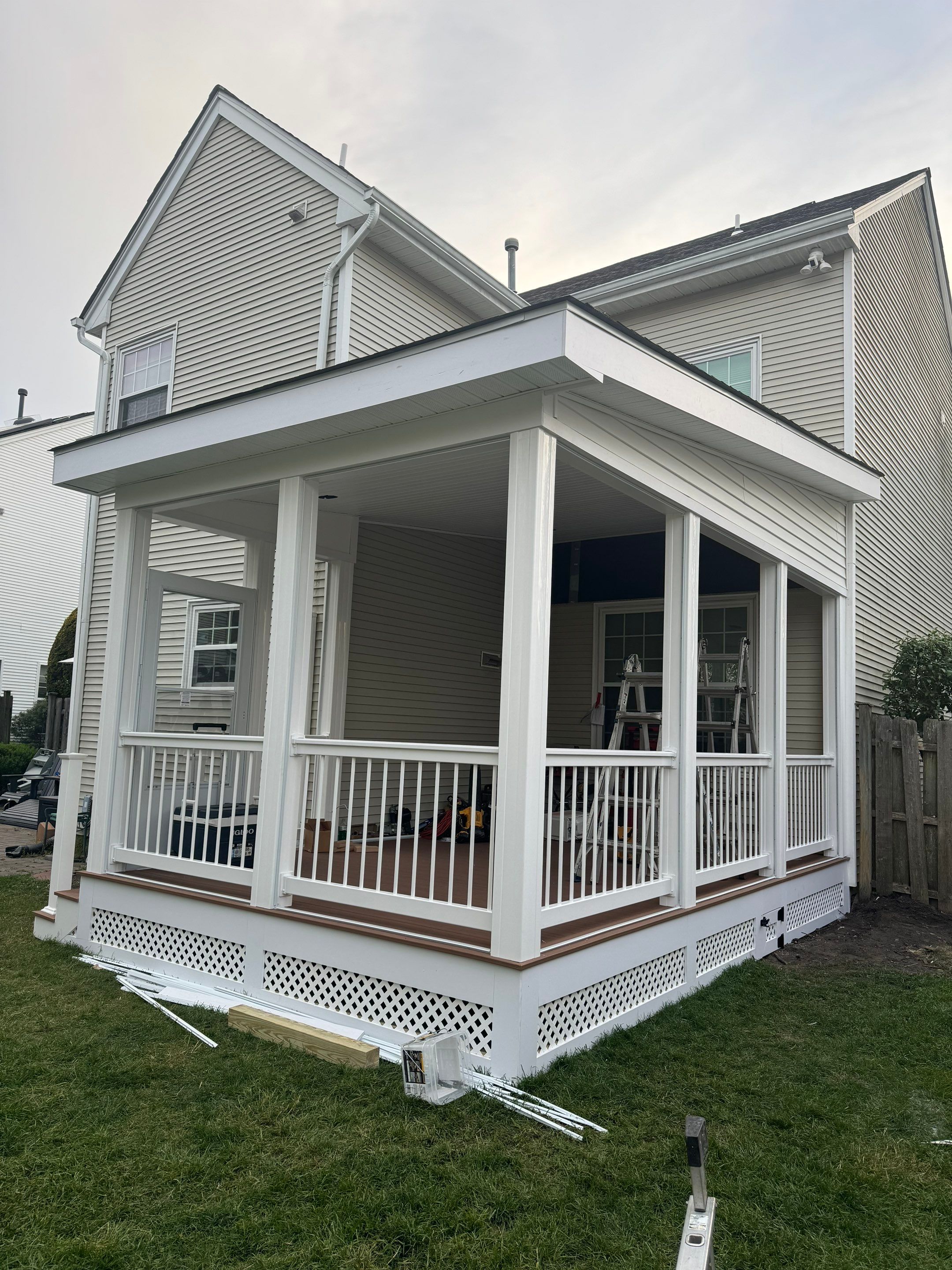 New Deck with Screened Porch by deck guardian
