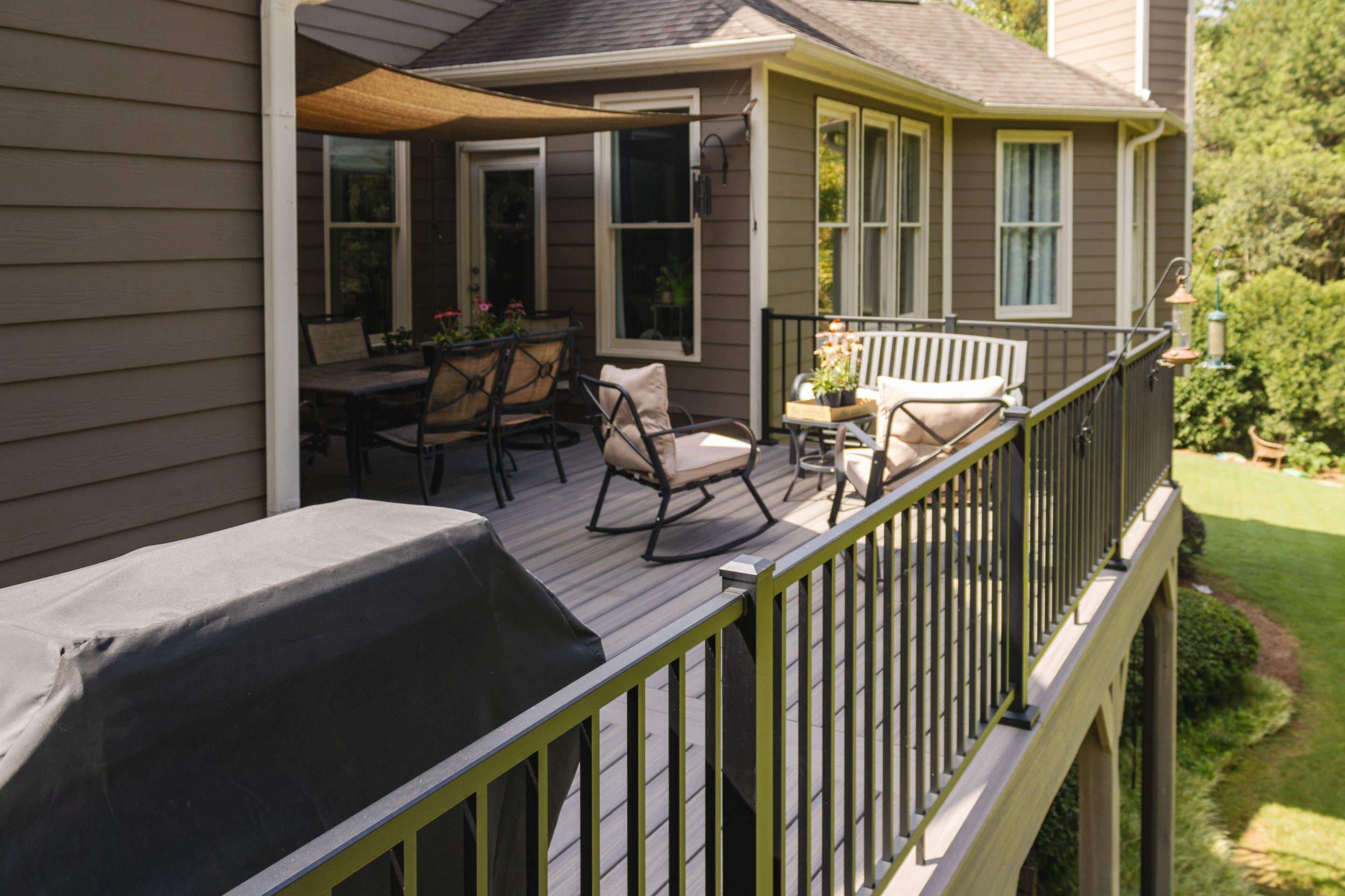 Woodstock, GA Deck Resurface using Trex Enhance Natural Series in the Rocky Harbor Color by Nelson Exteriors 