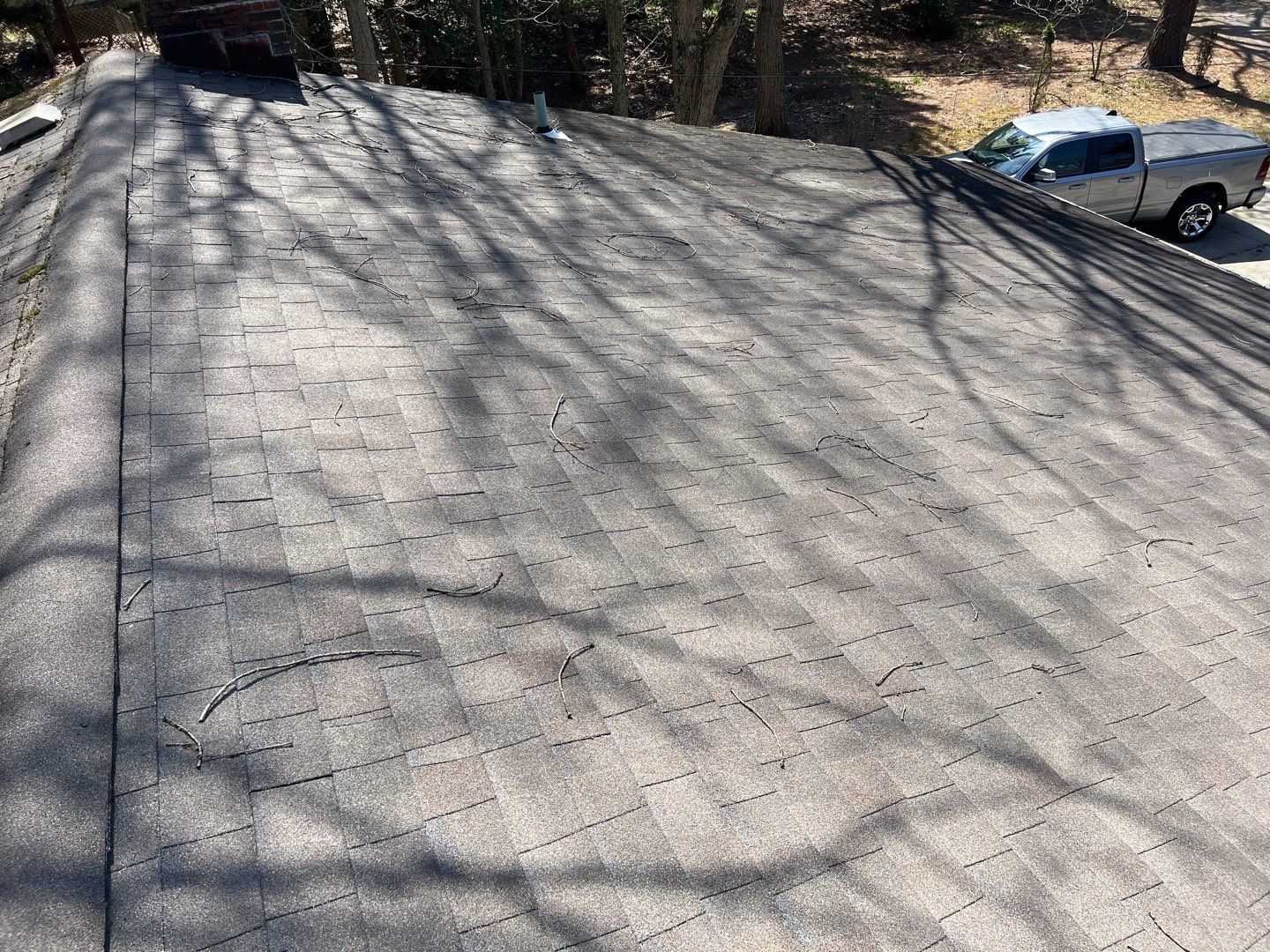 Residential Roofing Installation using GAF Timberline HDZ Weathered Wood by Mastercraft Exteriors 