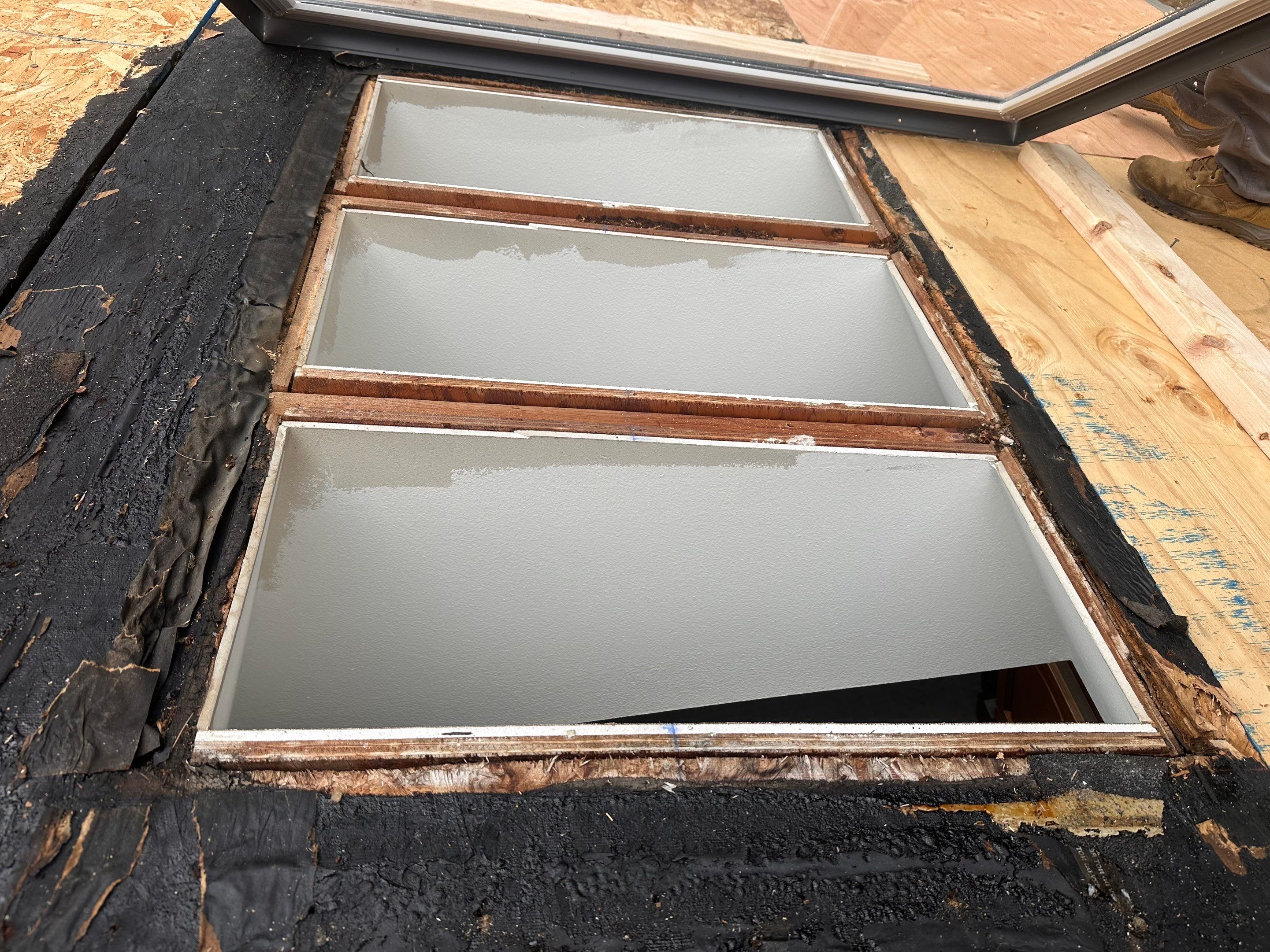 Roof Replacement & Velux Double Bubble Skylight Installation – Madbury, NH by Tall pine roofing