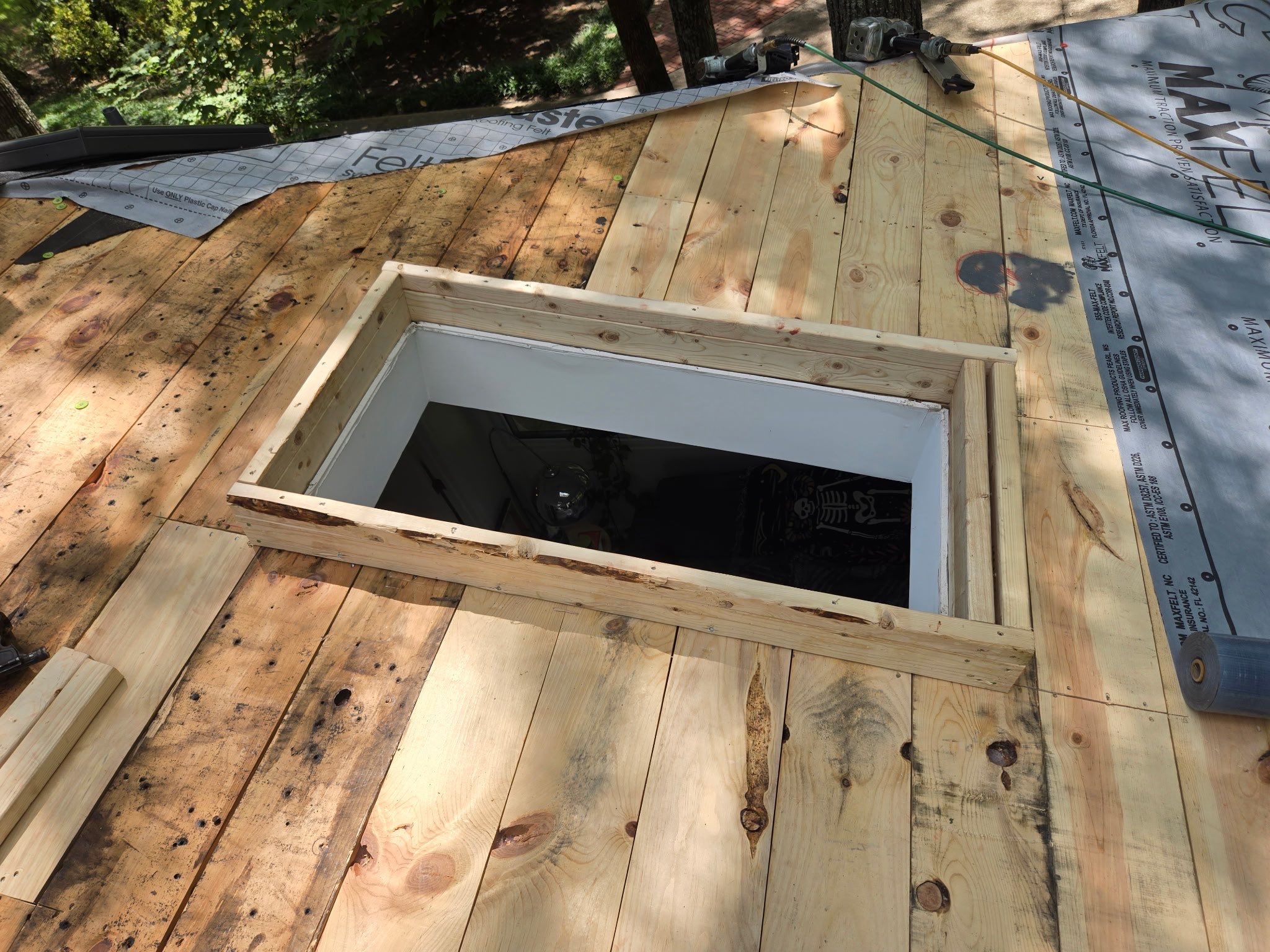 Collierville Roof Replacement Following Major Tree Impact Damage with interior repairs by Revival Roofing Services