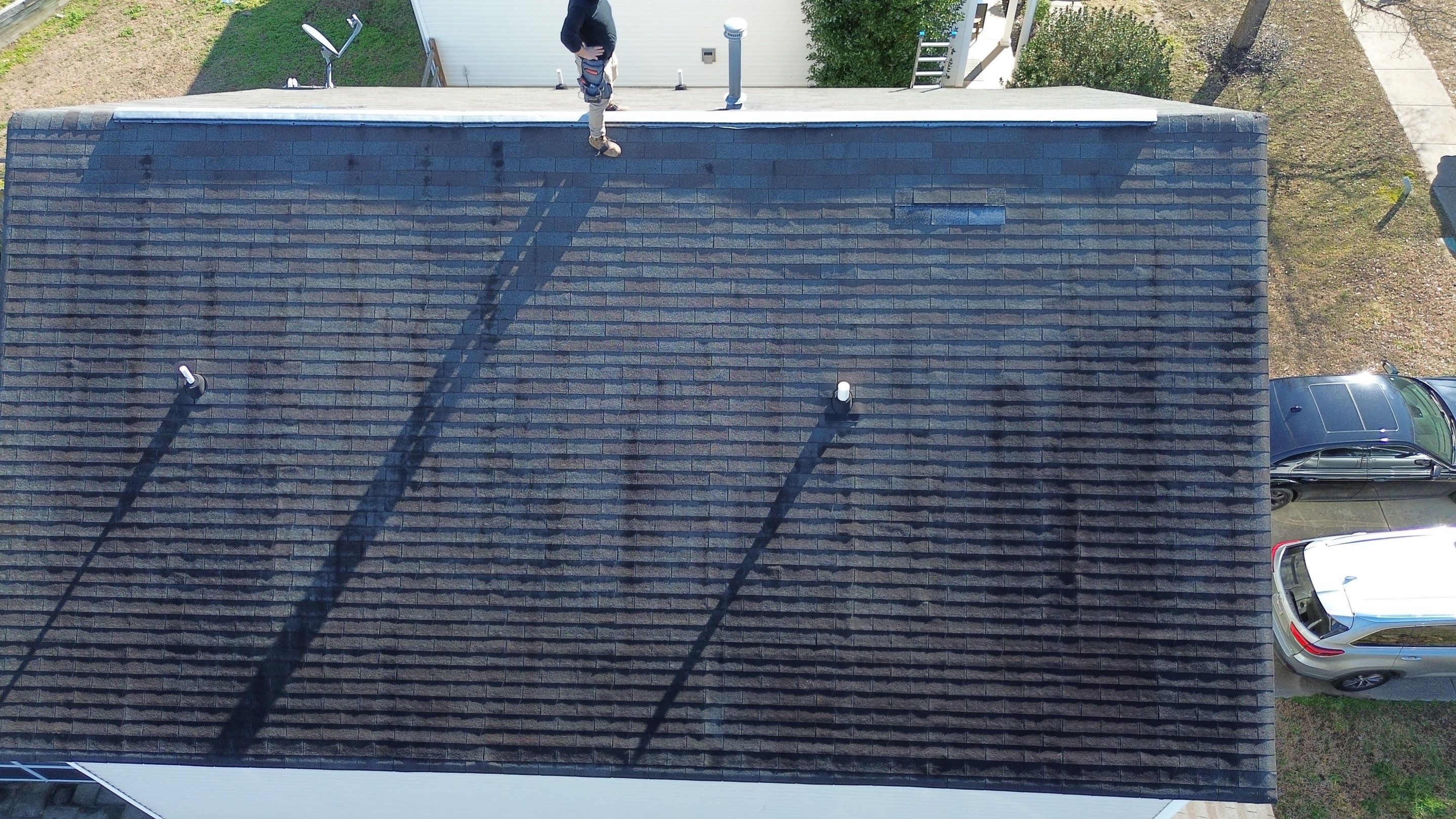 Roof replacement by hail and wind damage by Just Brilliant Restoration JBR