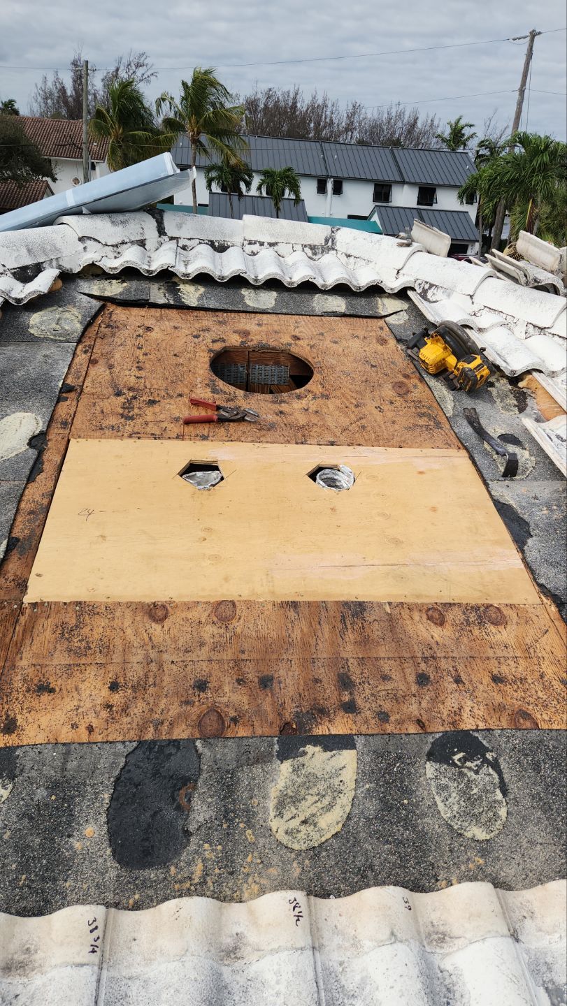 Concrete Tile Roof Repair and Vent Replacement in Deerfield Beach by Aastro Roofing