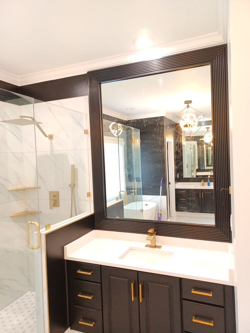 Woods Trace - Bathroom Remodel  by Pillar and Pine