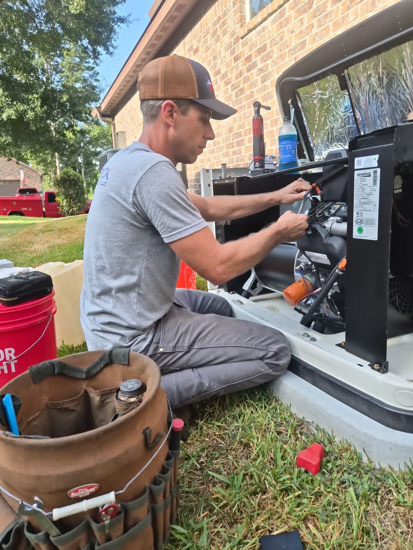 Residential Generac Standby Preventative Maintenance in Willis, Texas by GenTex Elite Services