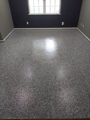 Interior Concrete Coating with Domino