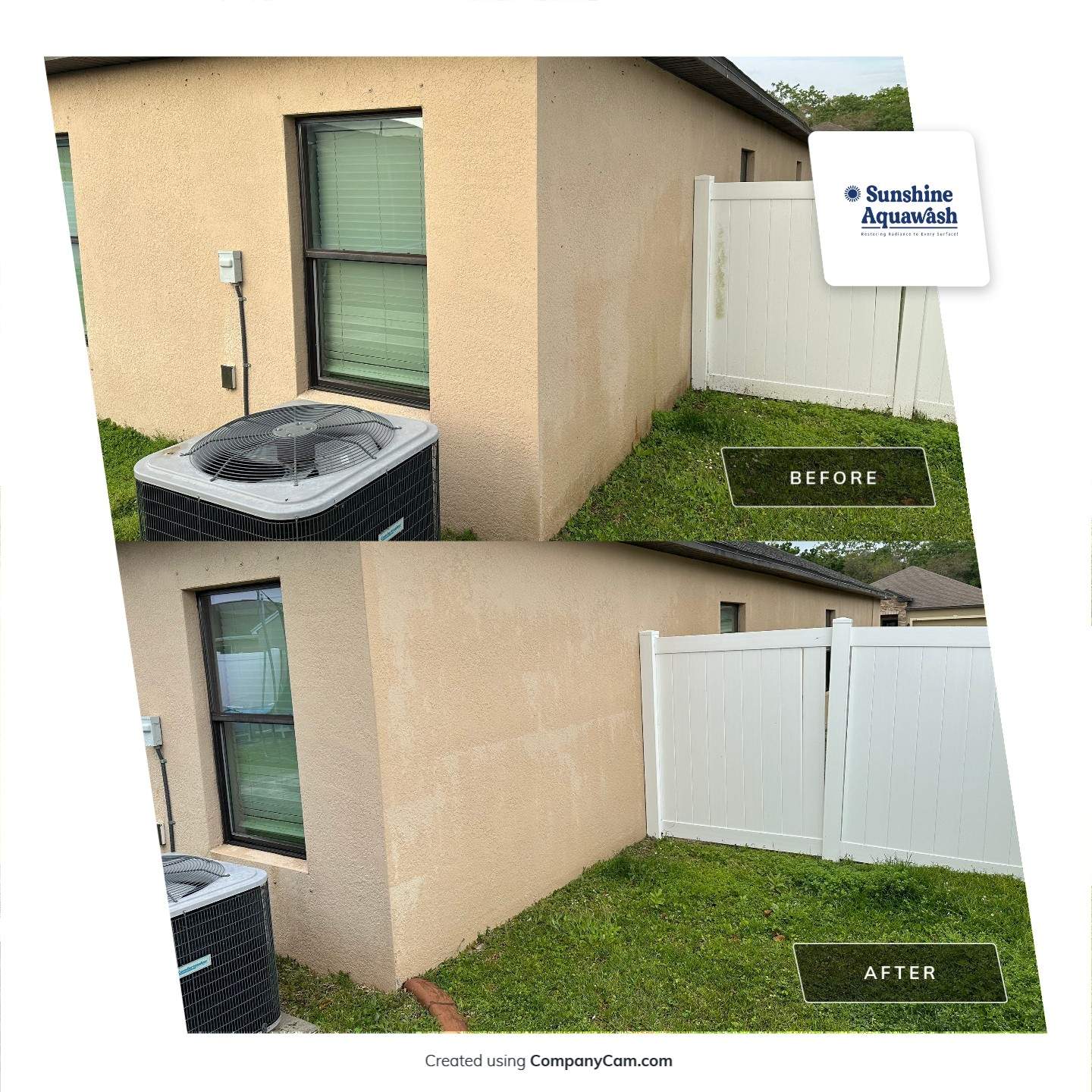 House Wash & Driveway Cleaning in Palmetto Estates Community, Palmetto, FL by Sunshine AquaWash
