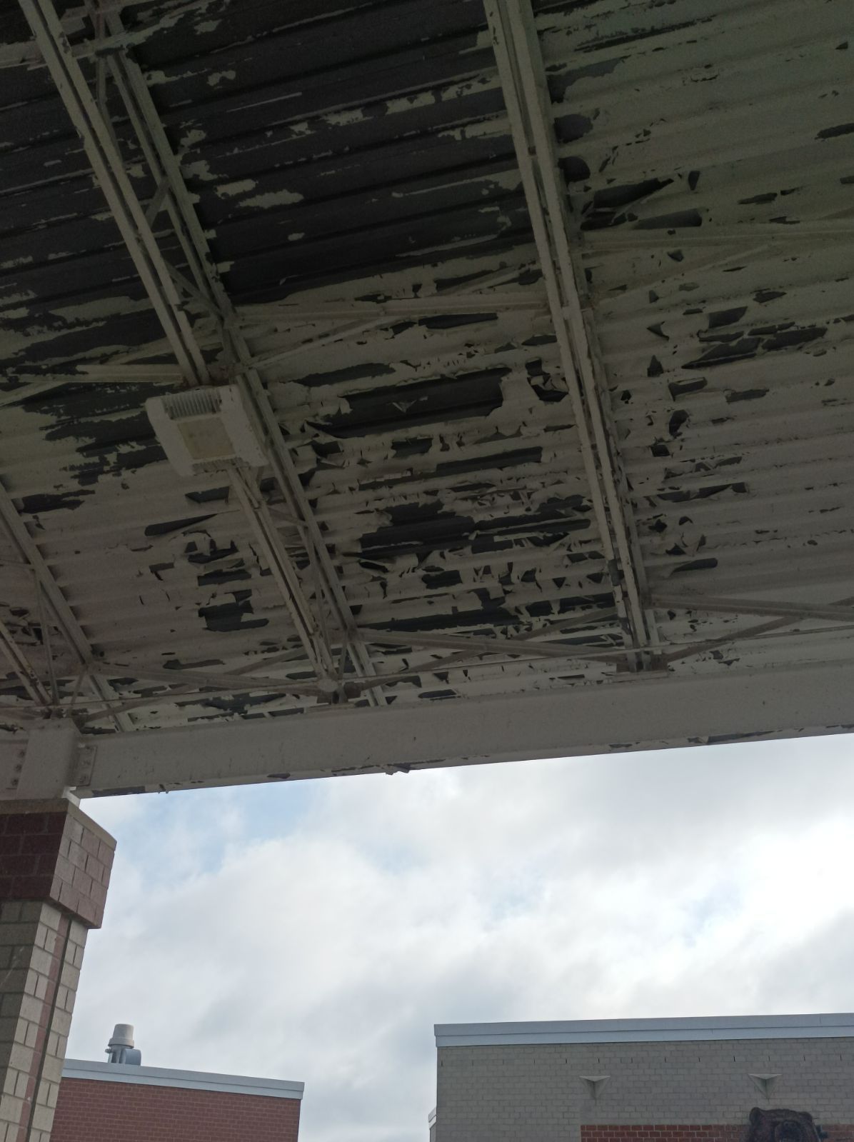 Grassfield High School awning by AKK Painting LLC