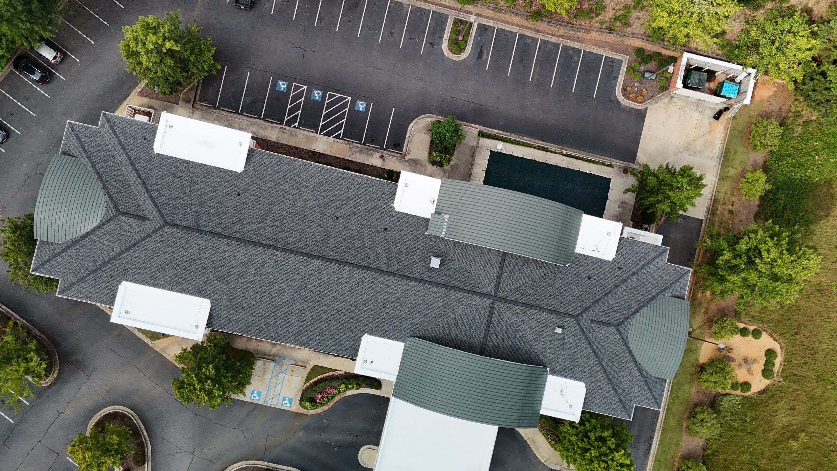 Springhill Suites - Athens, Georgia - Reroof: TPO, GAF HDZ Charcoal by Watertight Roofing Services, LLC