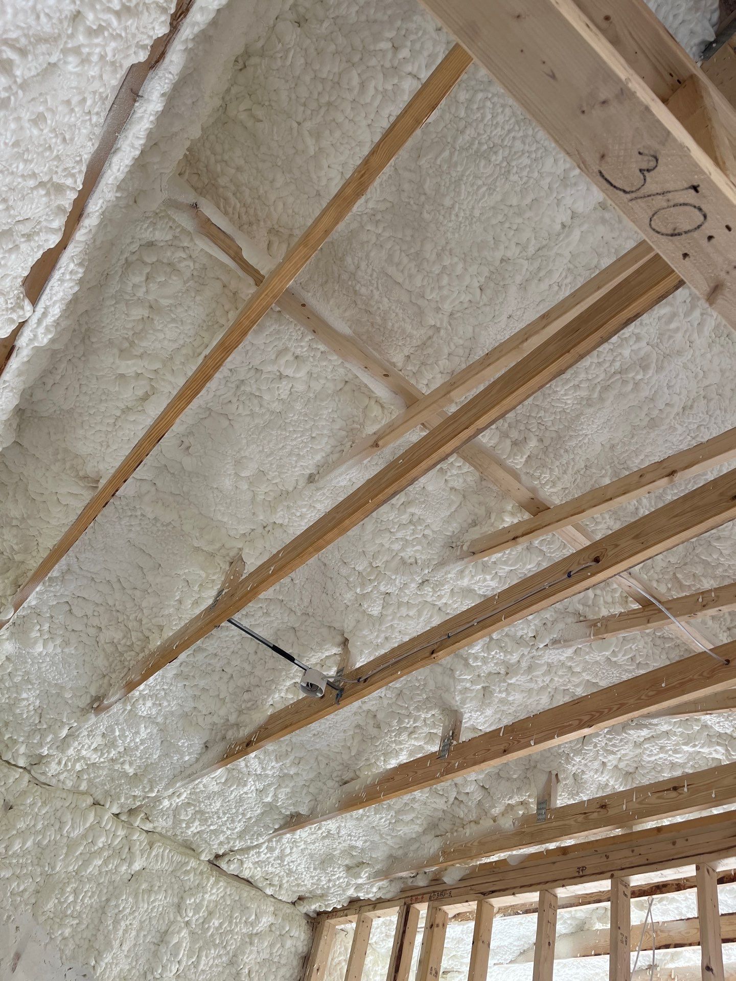 New Construction using open cell spray foam by NYS Foam & Energy