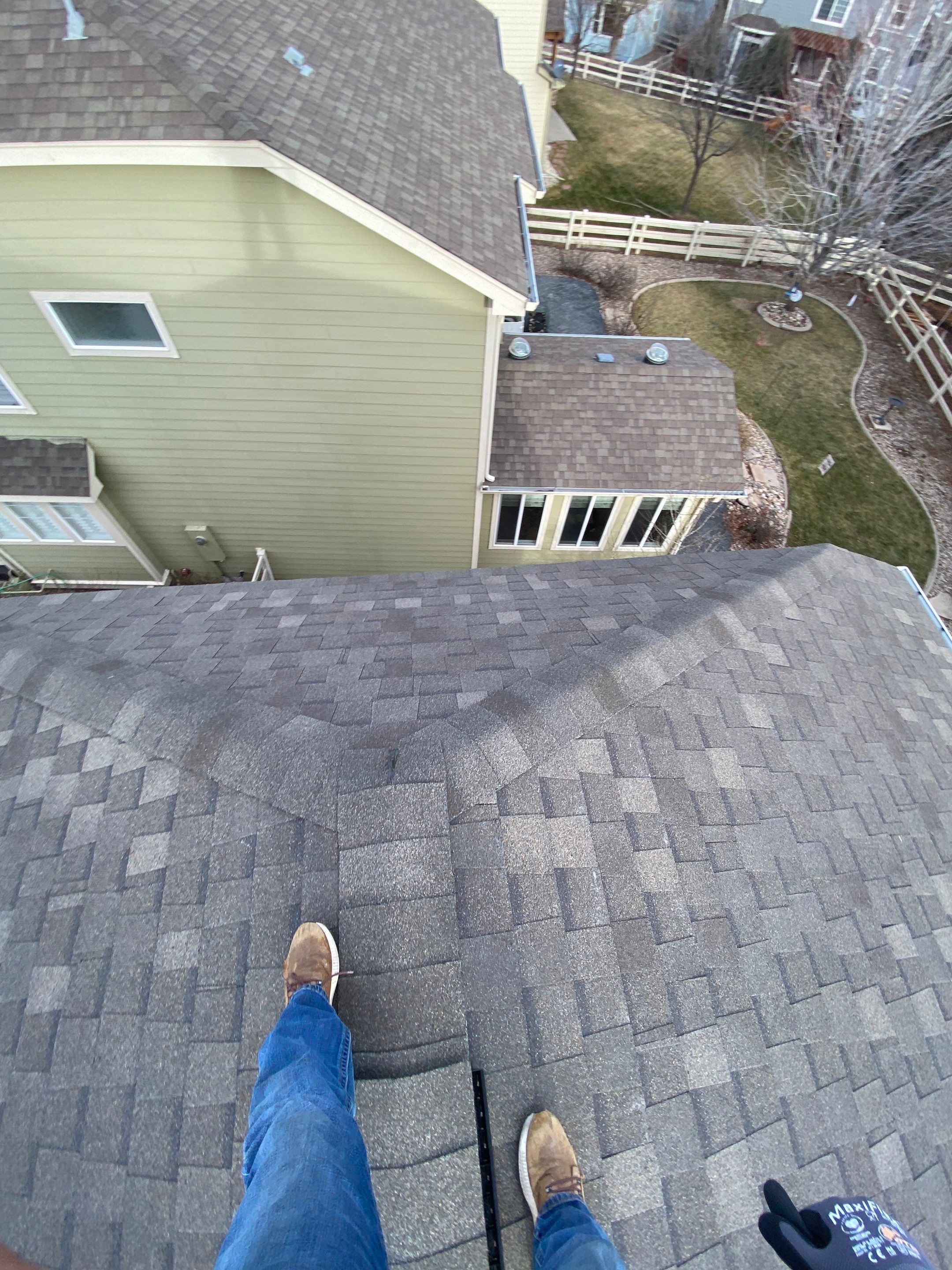 Resdiental Hail Damage Roof Replacement using Atlas Pinnacle Class 4 Impact Resistant "Weathered Wood" color by Black Belt Roofing