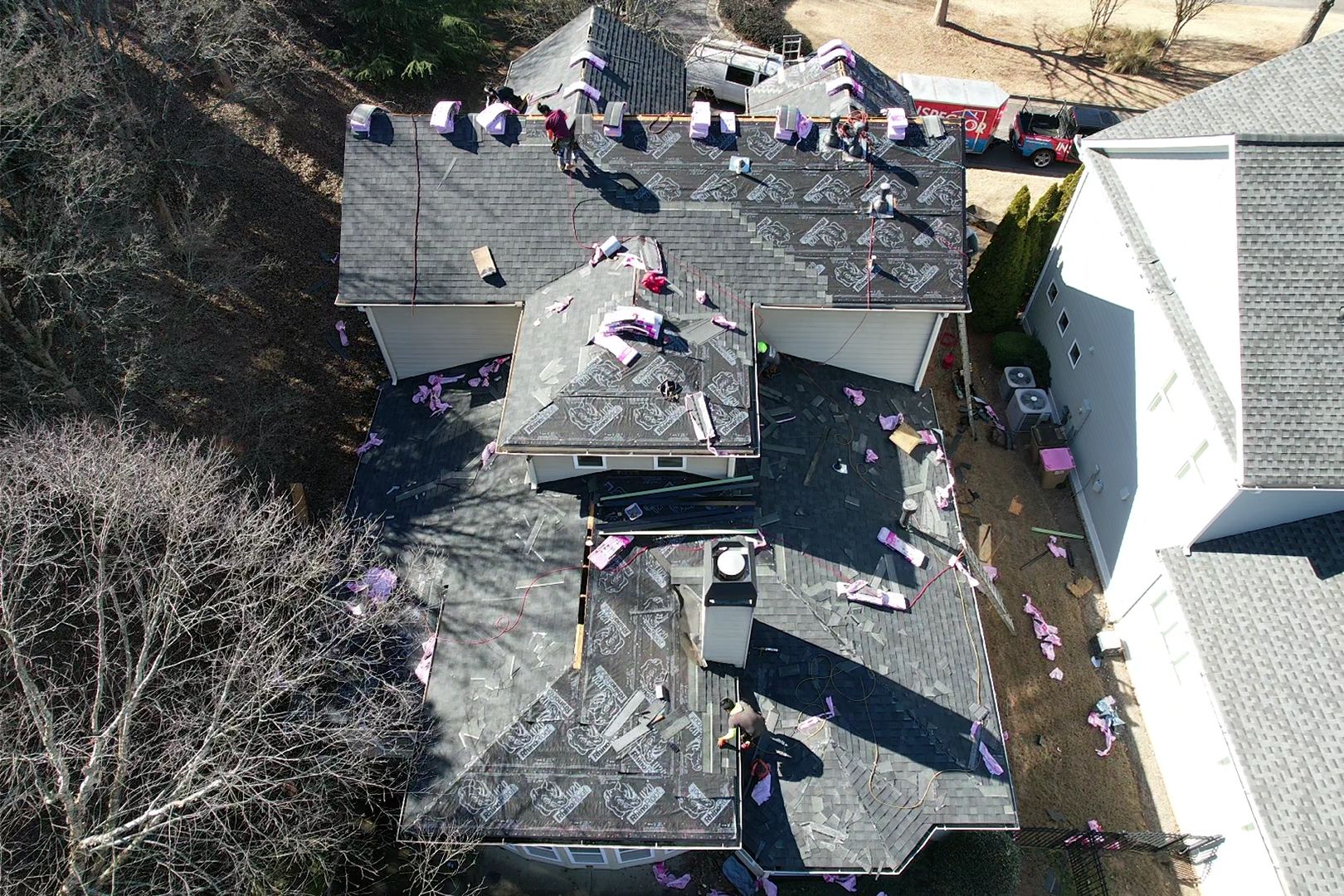 Residential Roofing Installation using Owens Corning by Inspector Roofing and Restoration