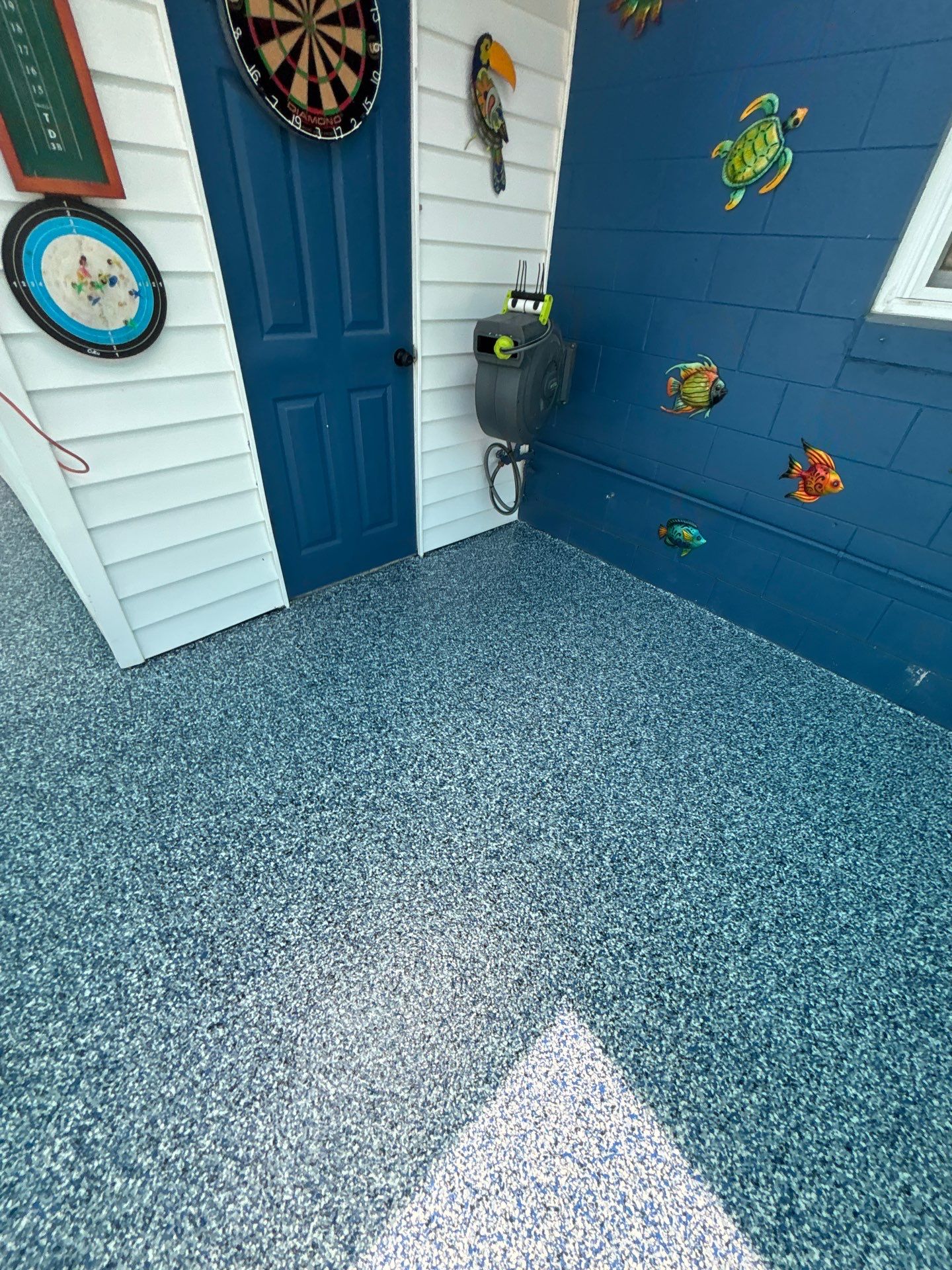 Lake Wales Pool Deck Concrete Coating with Orbit Flake by Performance Floors & Coating