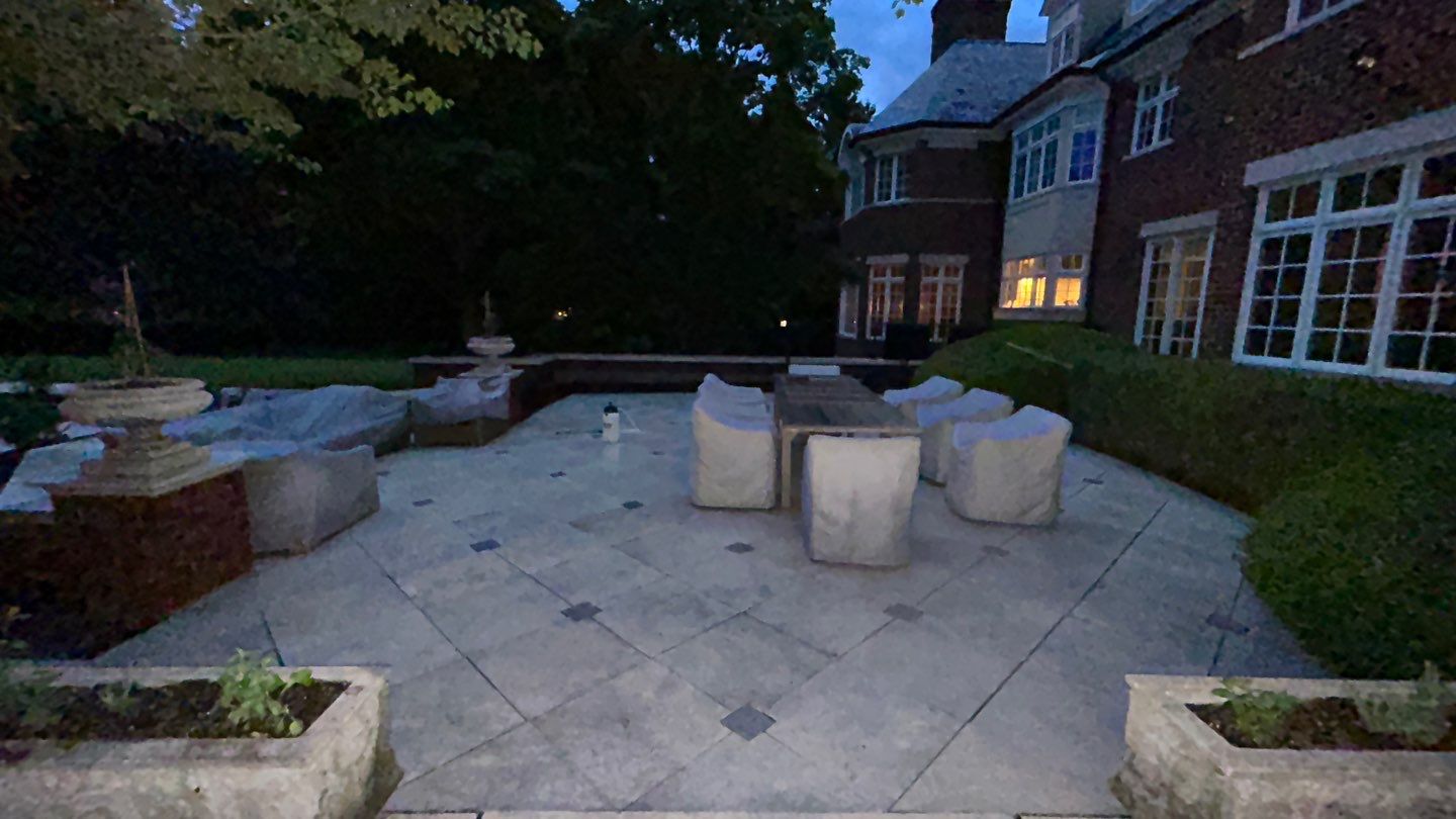 Brick paver clean, sand and seal.  using Algaecide, soft wash soap by Northern Power Washing LLC.
