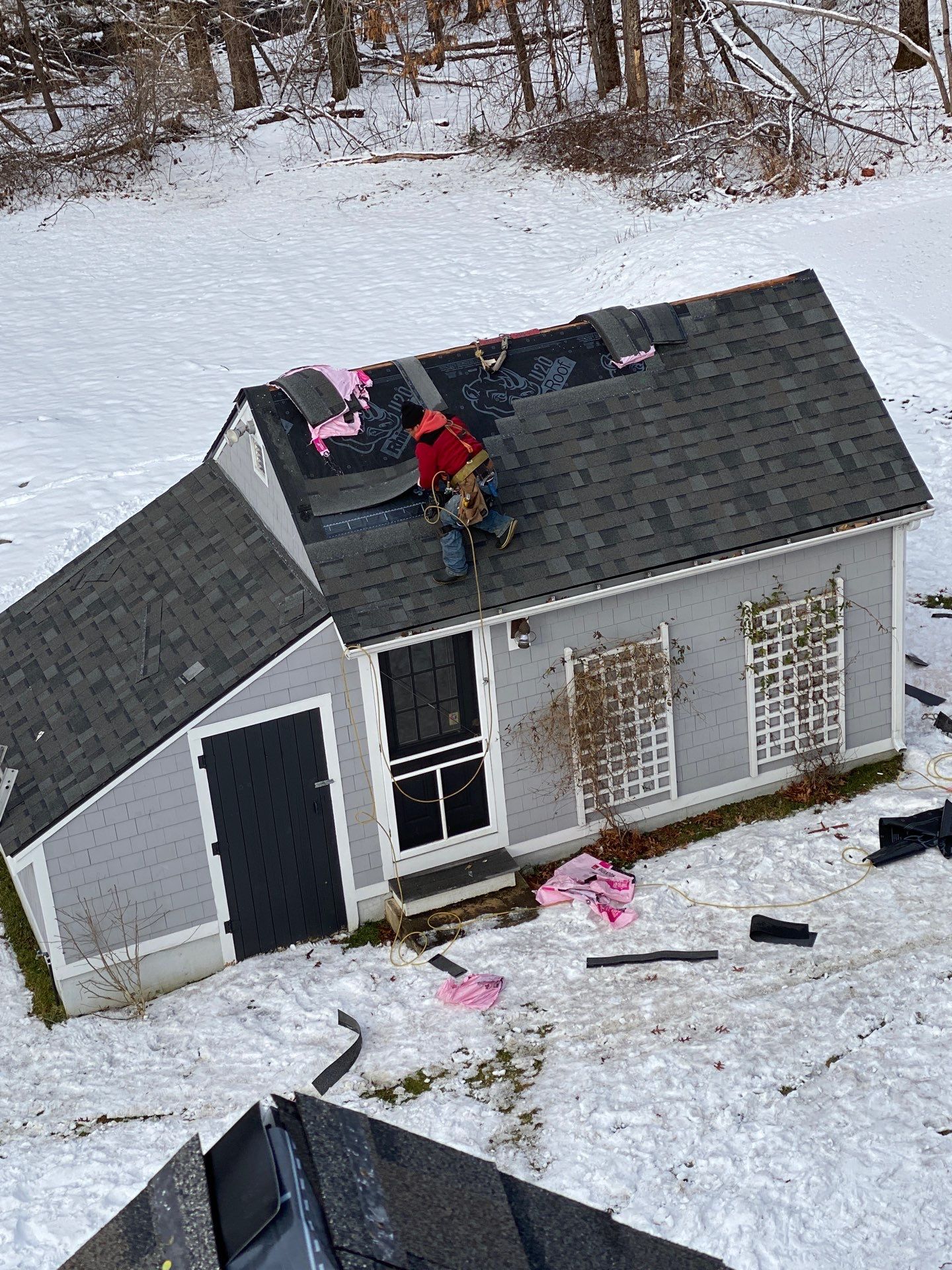 Carlisle Roofing Installation using Owens Corning Shingles and Copper by Mighty Dog Roofing of Greater Middlesex County