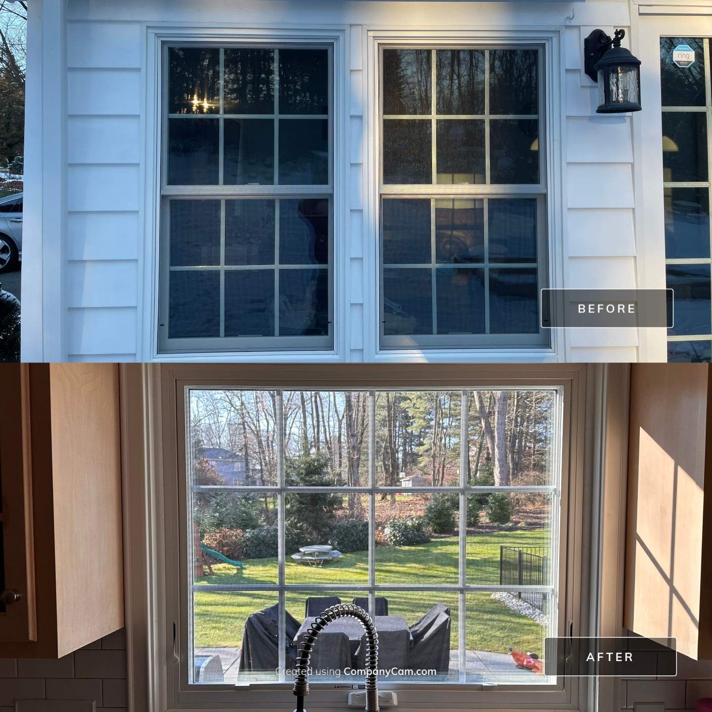 Kitchen Window Upgrade with Bright, Clean Finish by DiGiorgi Roofing and Siding Inc
