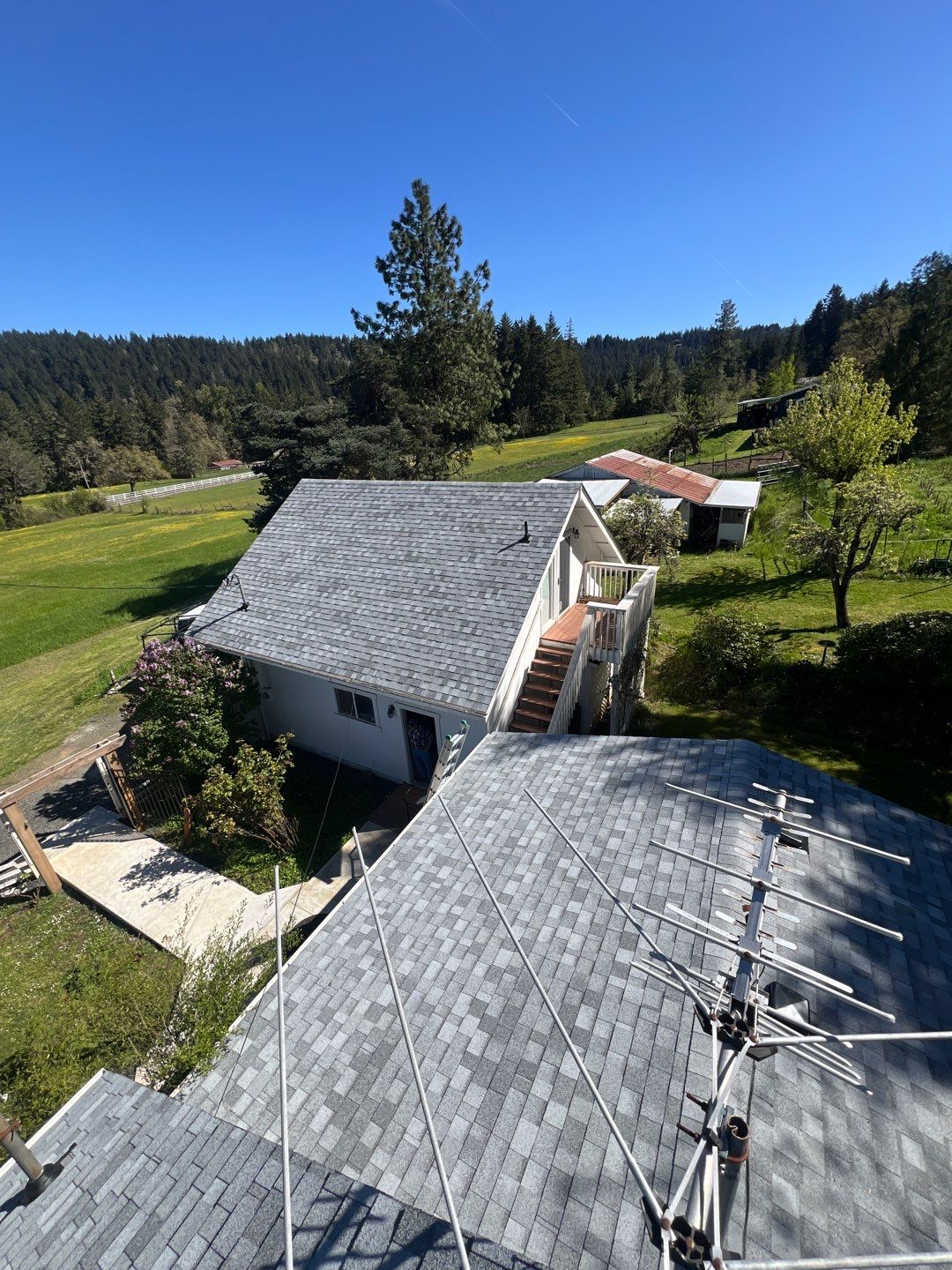 Residential Roofing Installation using IKO Dynasty (Color: Frostone Grey) by Orezona Building & Roofing Company, Inc.