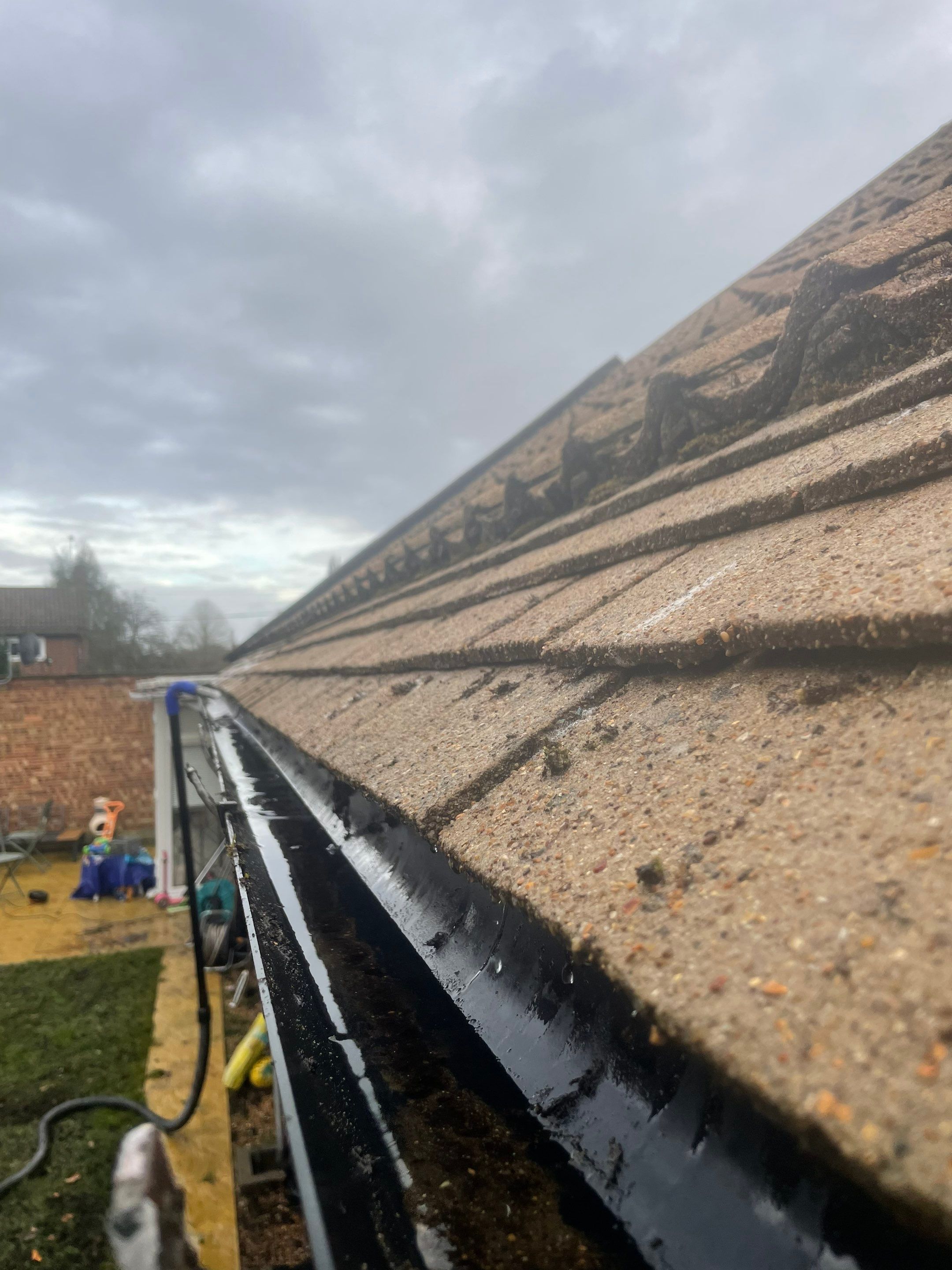 Roof Clean using Mosmatic FSC and Biocide by Ges Exterior Cleaning ltd
