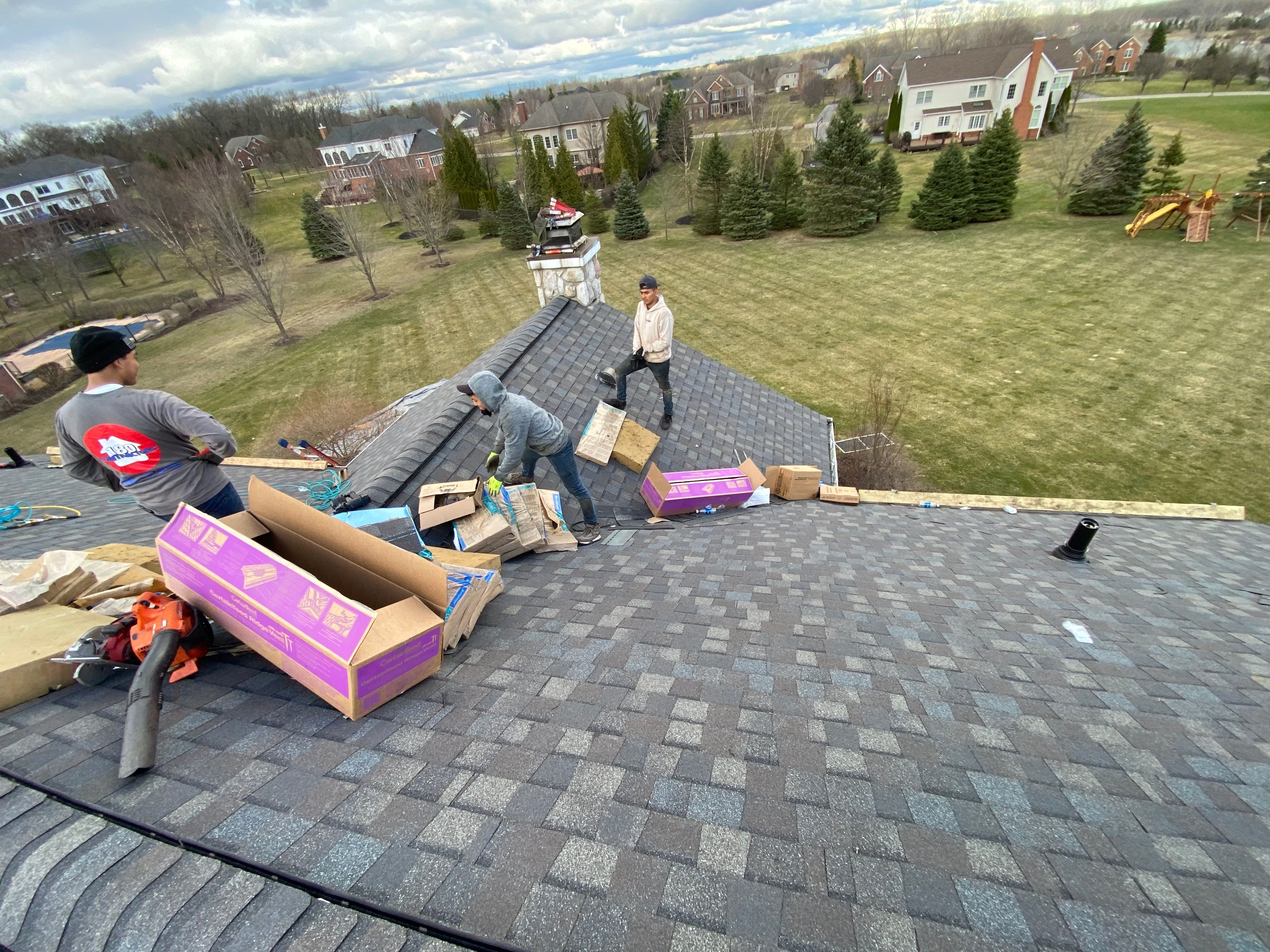 Roof Replacement using CertainTeed Landmark by 180 Contractors