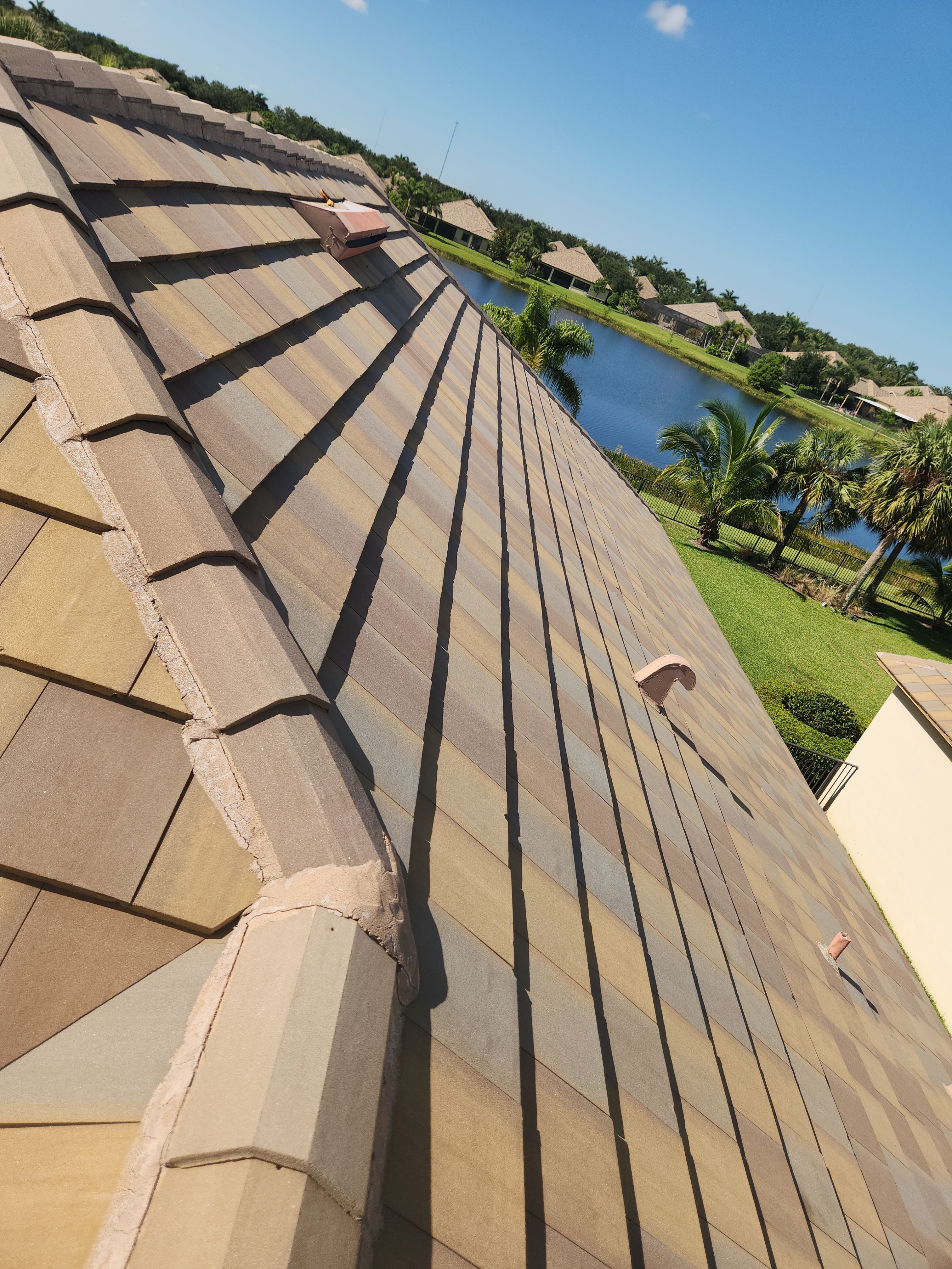 Concrete Tile Roof Repair for Residential Home in Wellington by Aastro Roofing