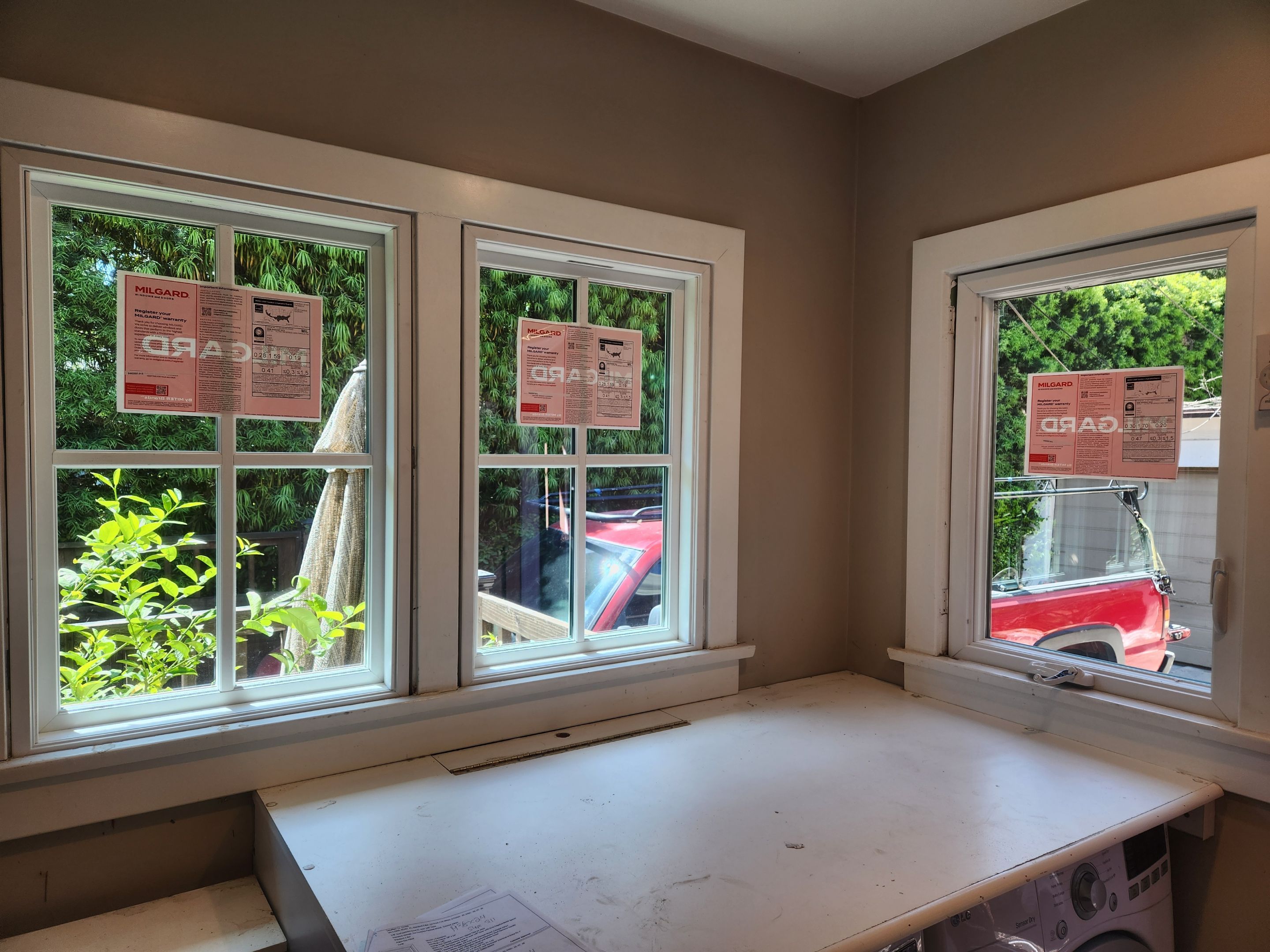Window Installation using Milgard Ultra series, Fiberglass windows with SDL grids by American Window Company