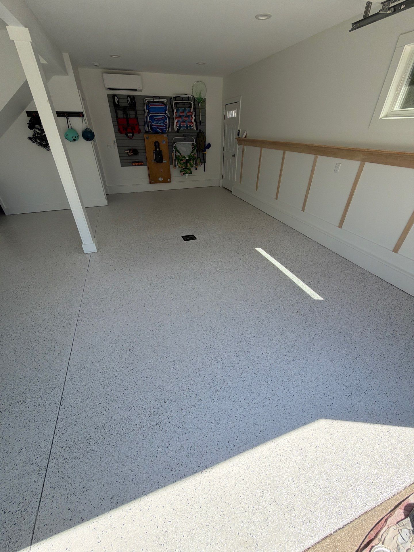 Custom Epoxy Flake Floor Coating for Spring Lake Garage by Gordon Painting