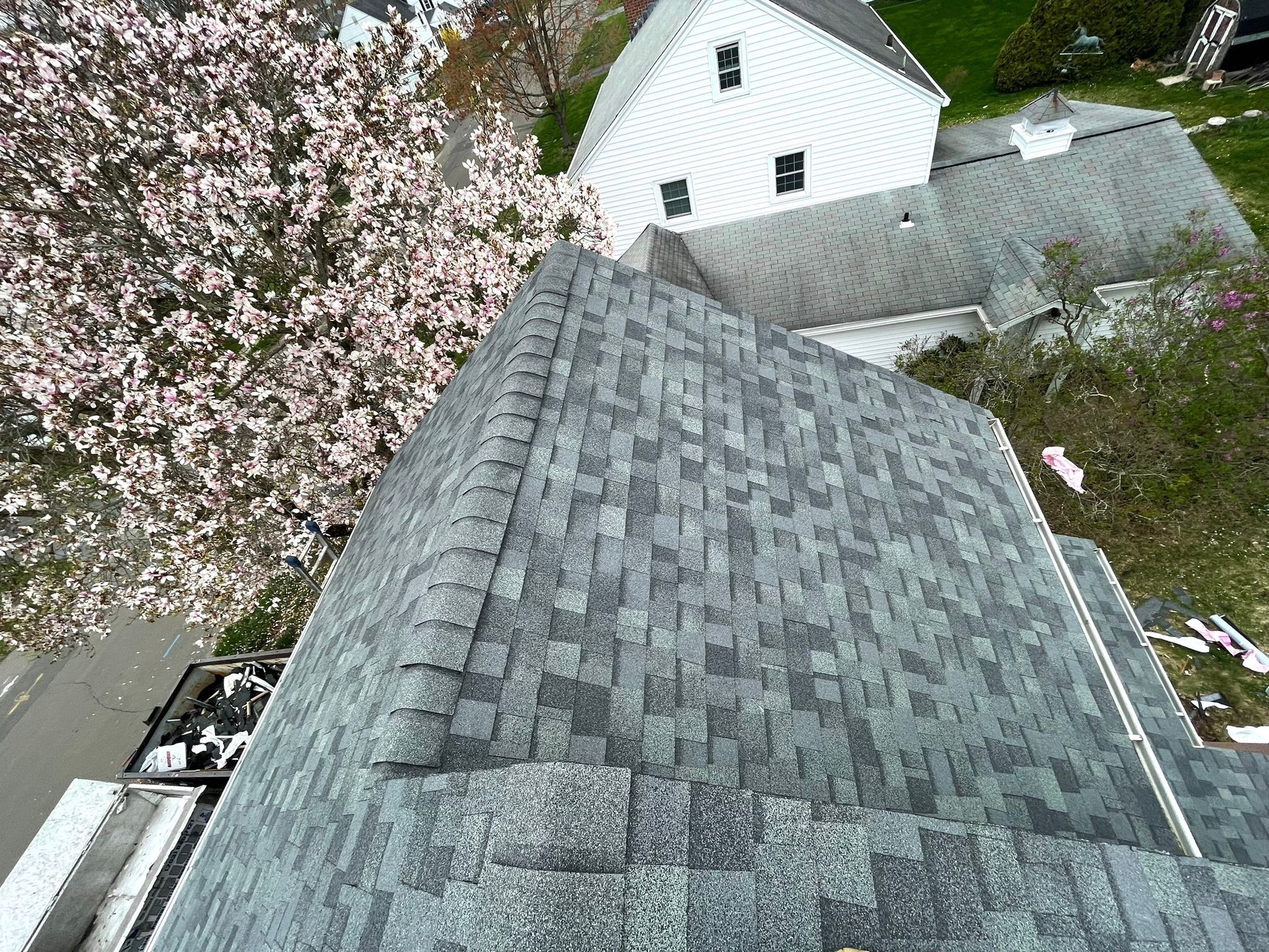 Residential Roofing Installation using Owens Corning TruDefinition Duration AR - Estate Gray by A Plus Exterior