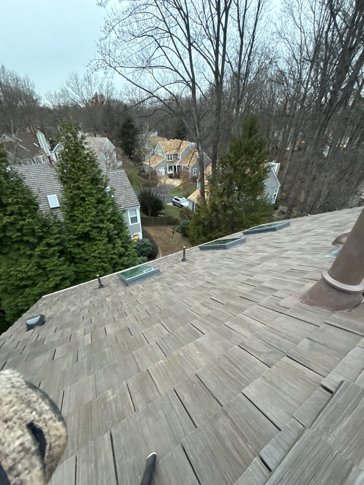 Reston :  Residential Roof Replacement with Brava Synthetic Cedar Shake Class C Natural  by RM Banning, Inc.