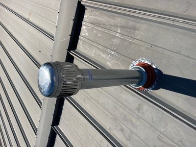 Metal Roof Flashing for Heater Vents by Roof Experts