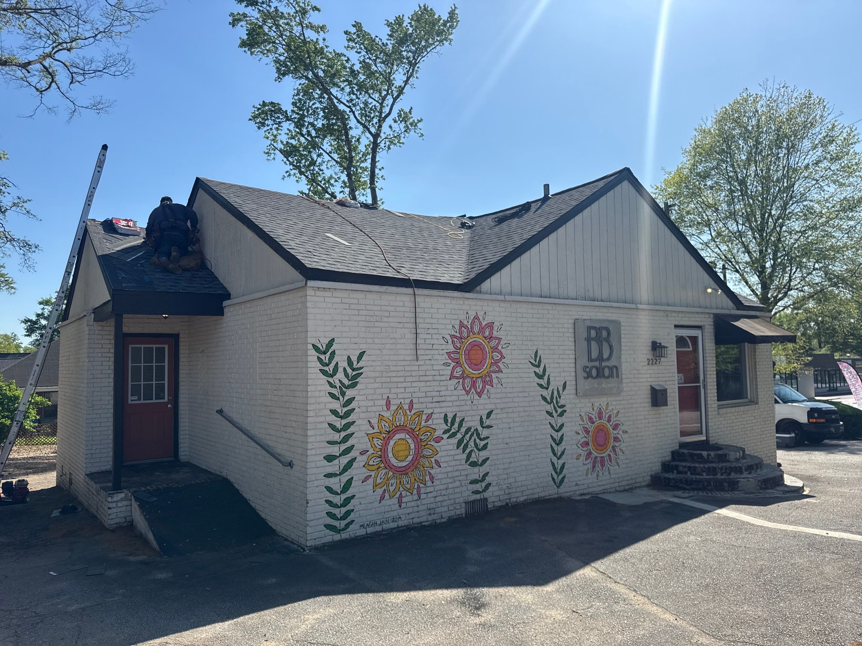 Commercial Roofing Installation using GAF HDZ Architectural Asphalt Shingles | Kirkwood, Atlanta, GA by Mosaic Roofing Company